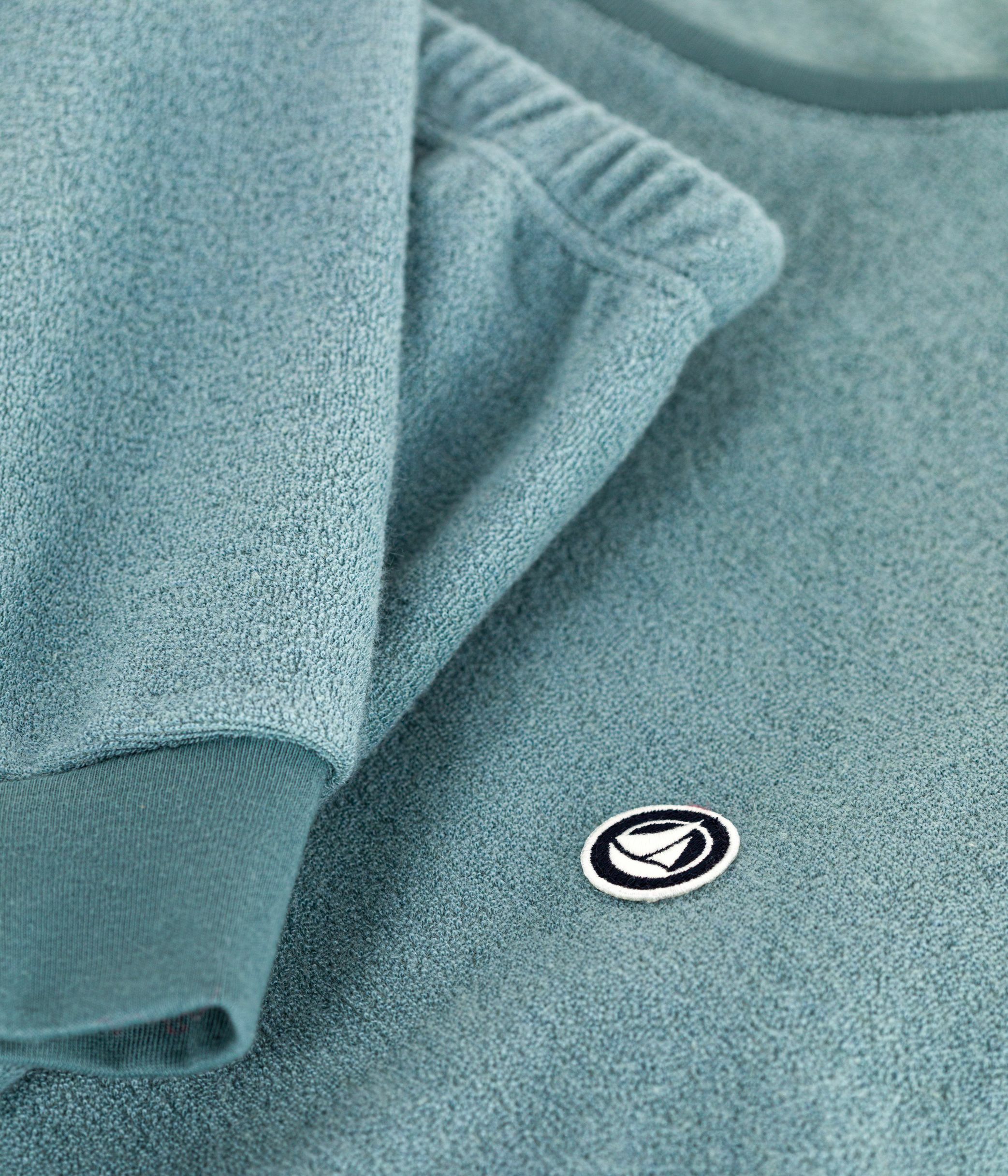 Women's plain cotton terry pyjamas