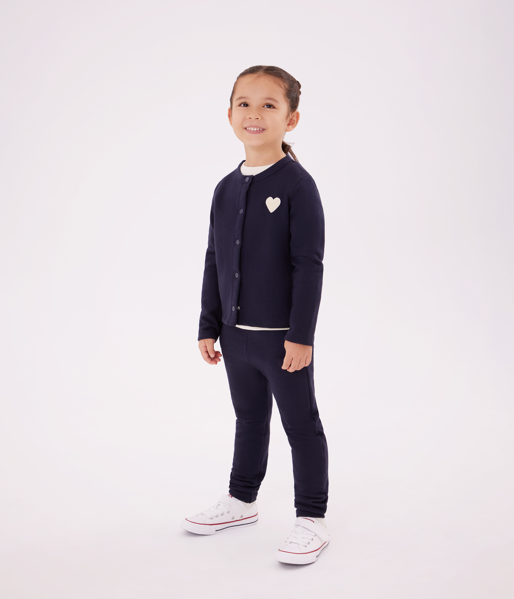 Girls' fleece jogging bottoms