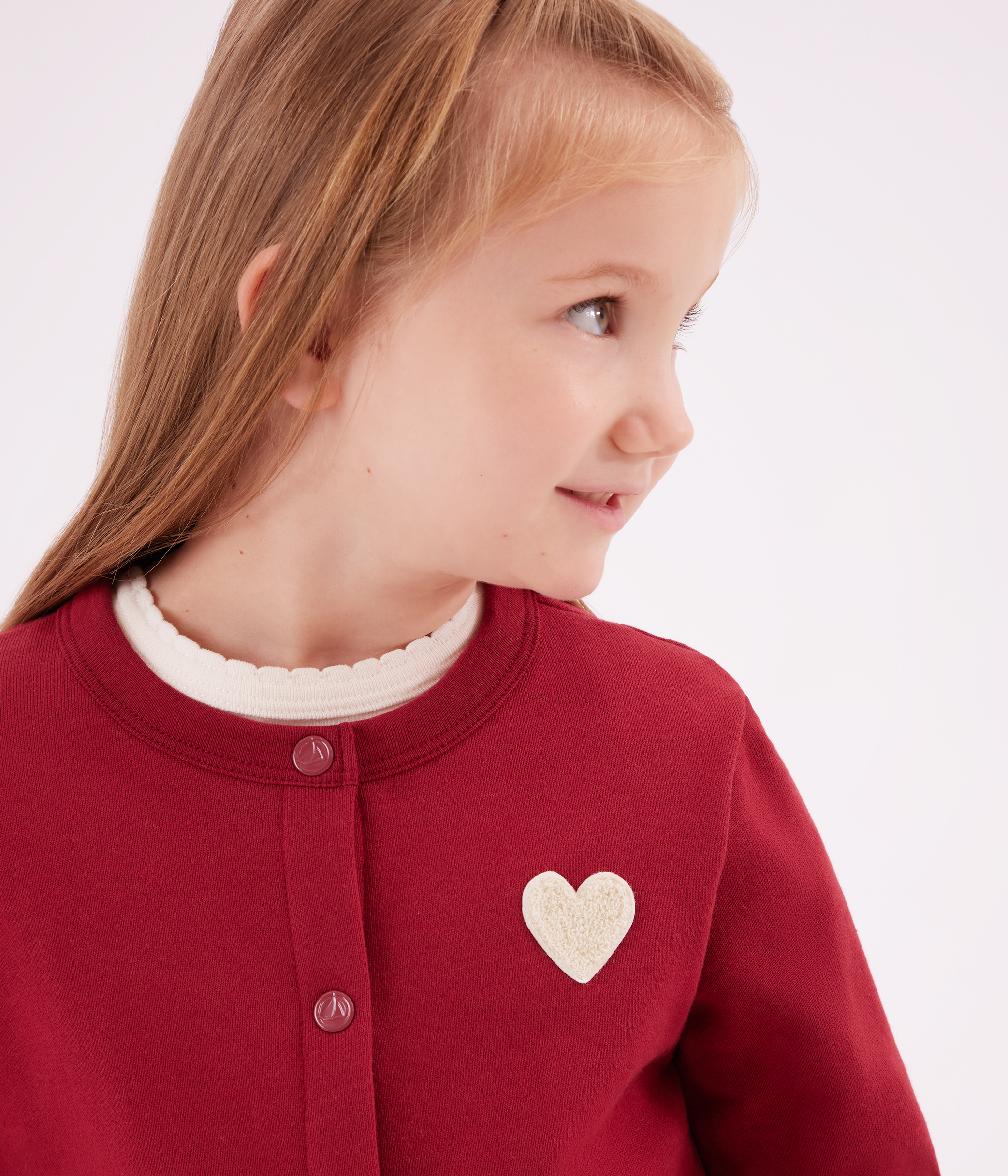 Girls' fleece cardigan