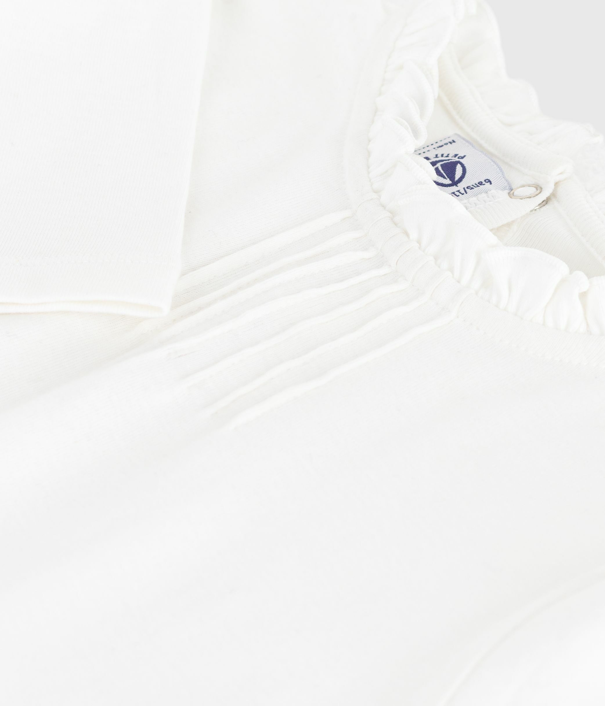 Children's long-sleeved plain cotton T-shirt