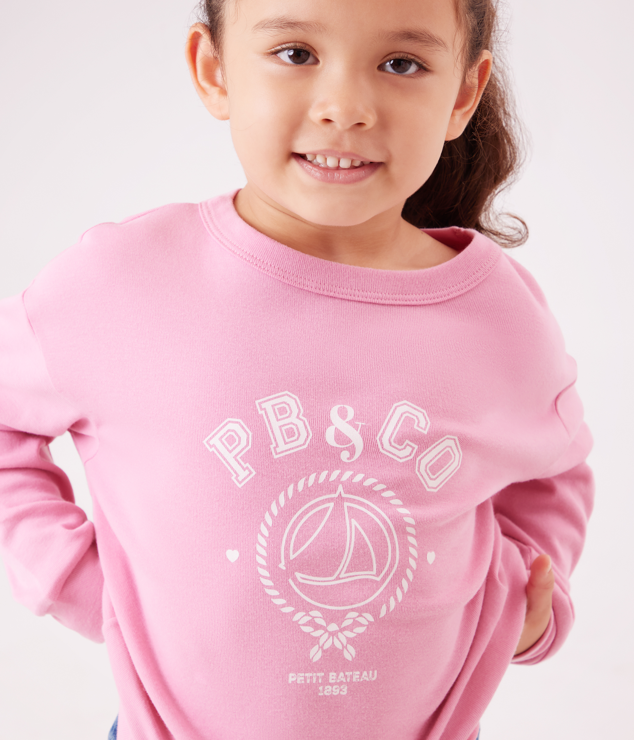 Children's long-sleeved printed cotton T-shirt