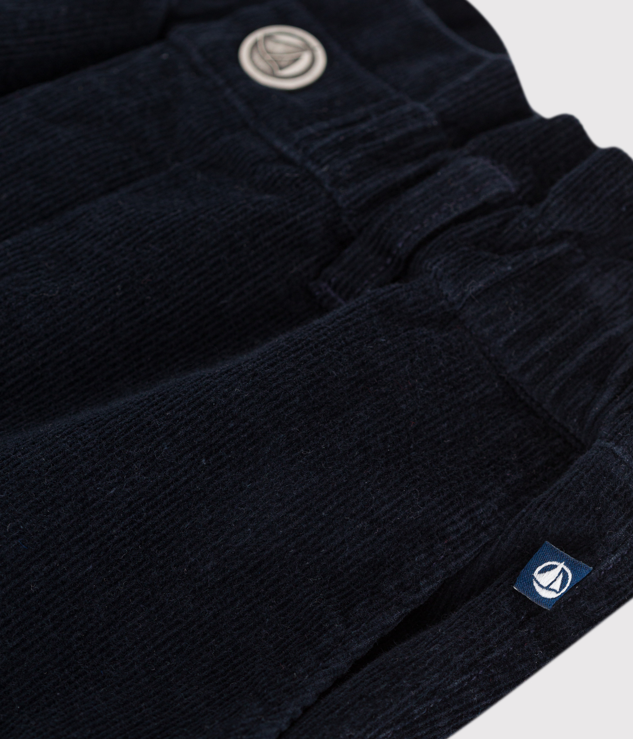 Girls' plain corduroy trousers