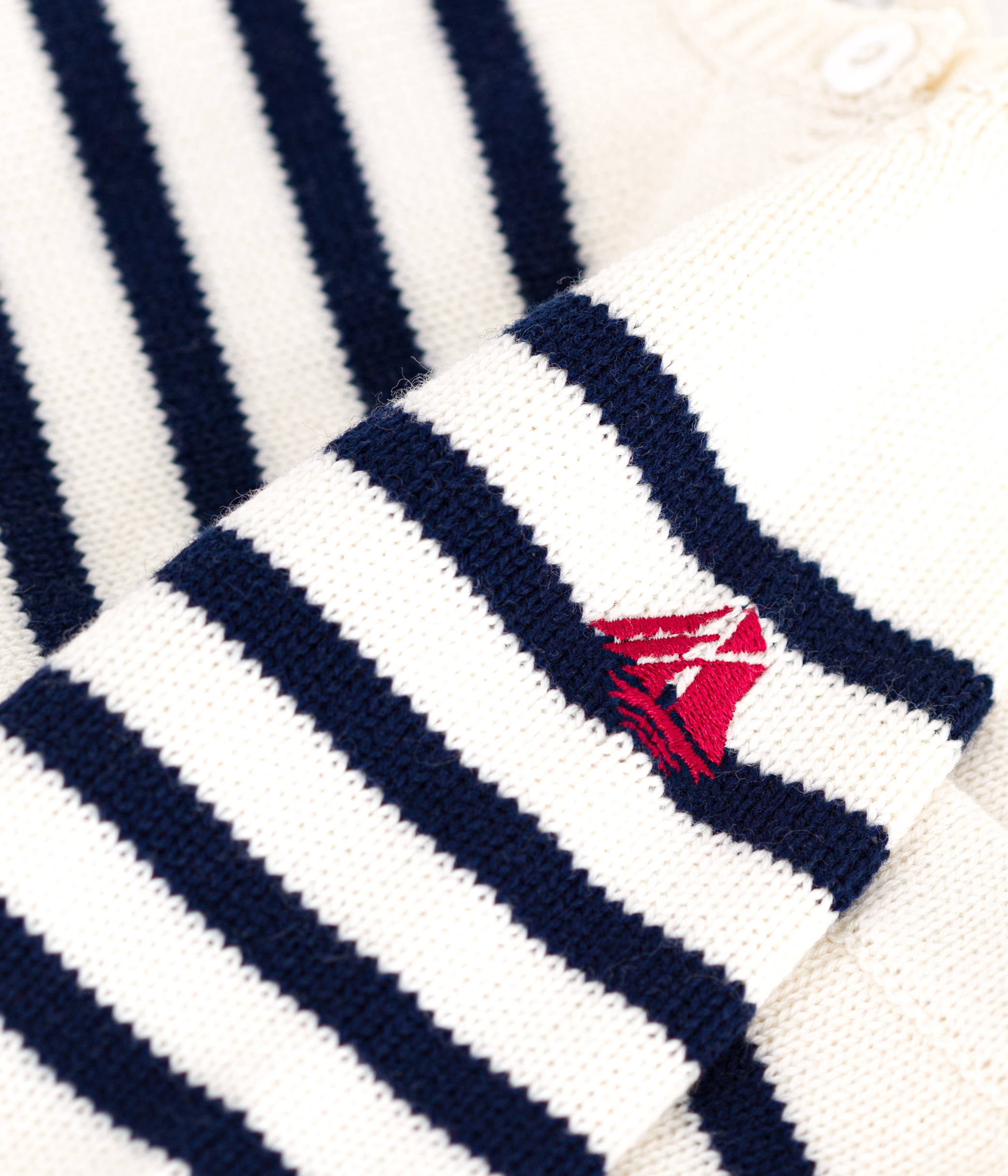 Babies' 2-piece stripy knit Breton top outfit