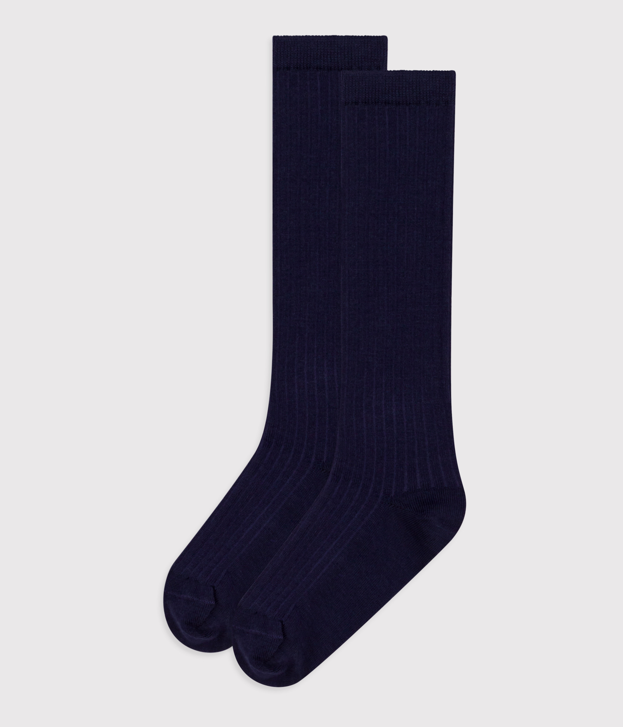 Children's wool and cotton long socks.