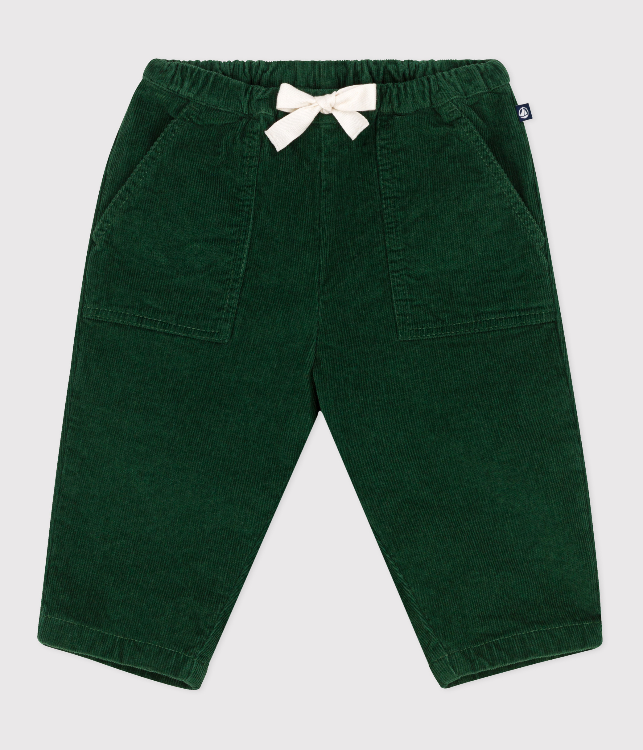 Babies' plain corduroy trousers