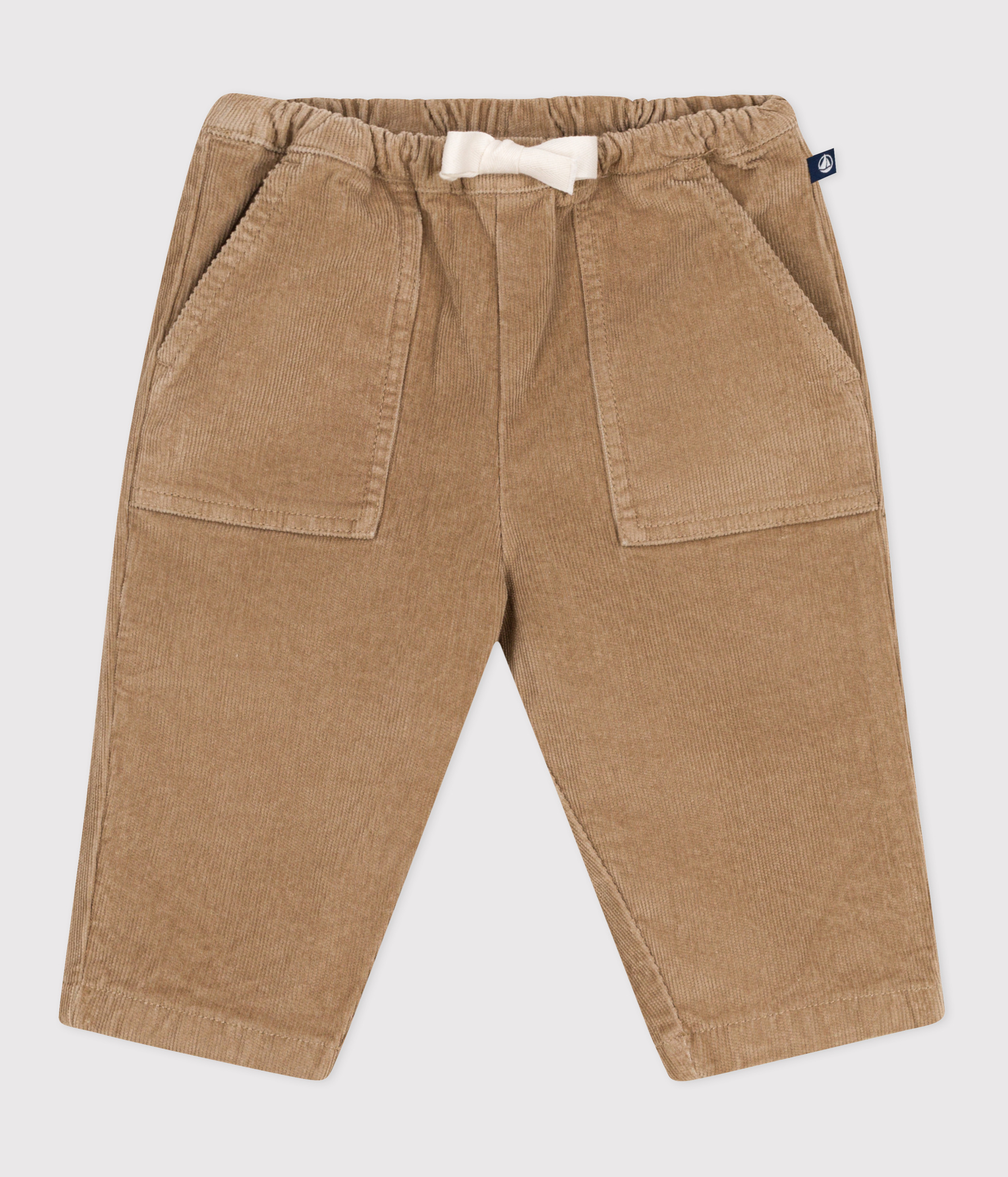 Babies' plain corduroy trousers
