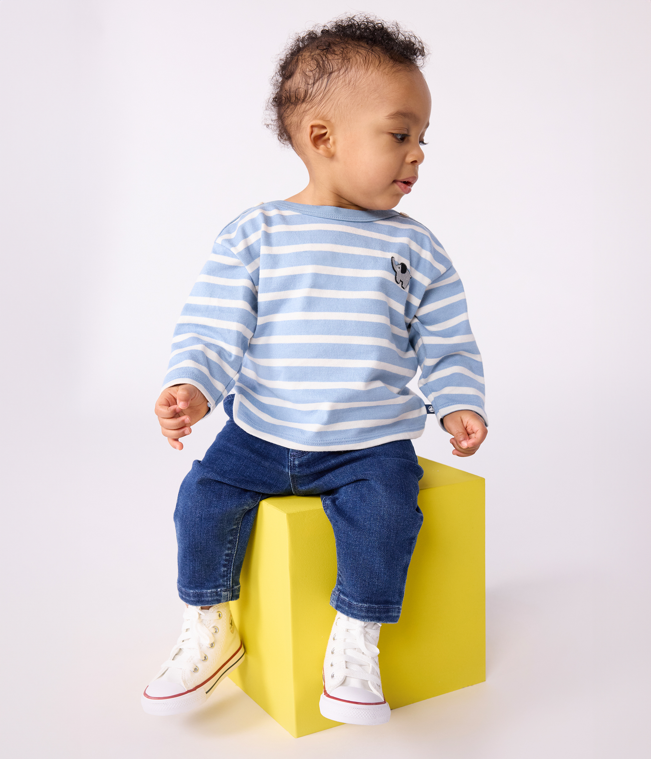 Babies' cotton Breton top