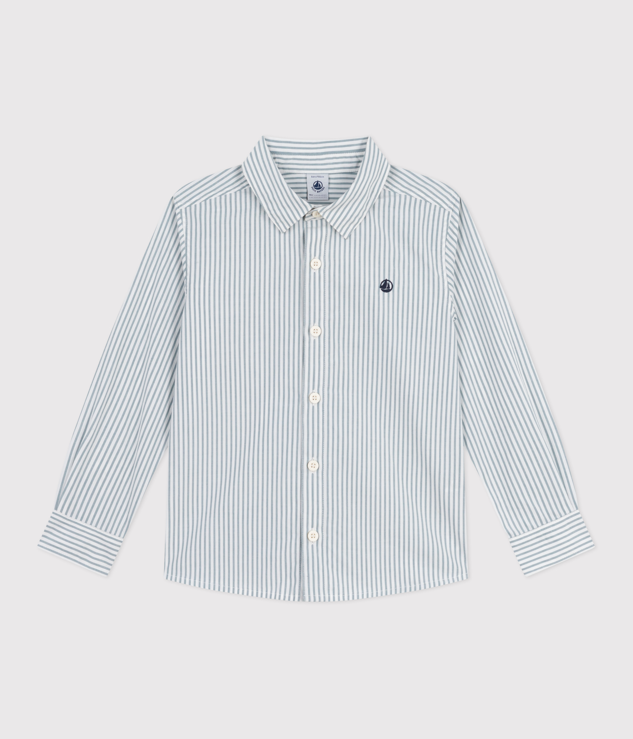 Children's stripy cotton shirt