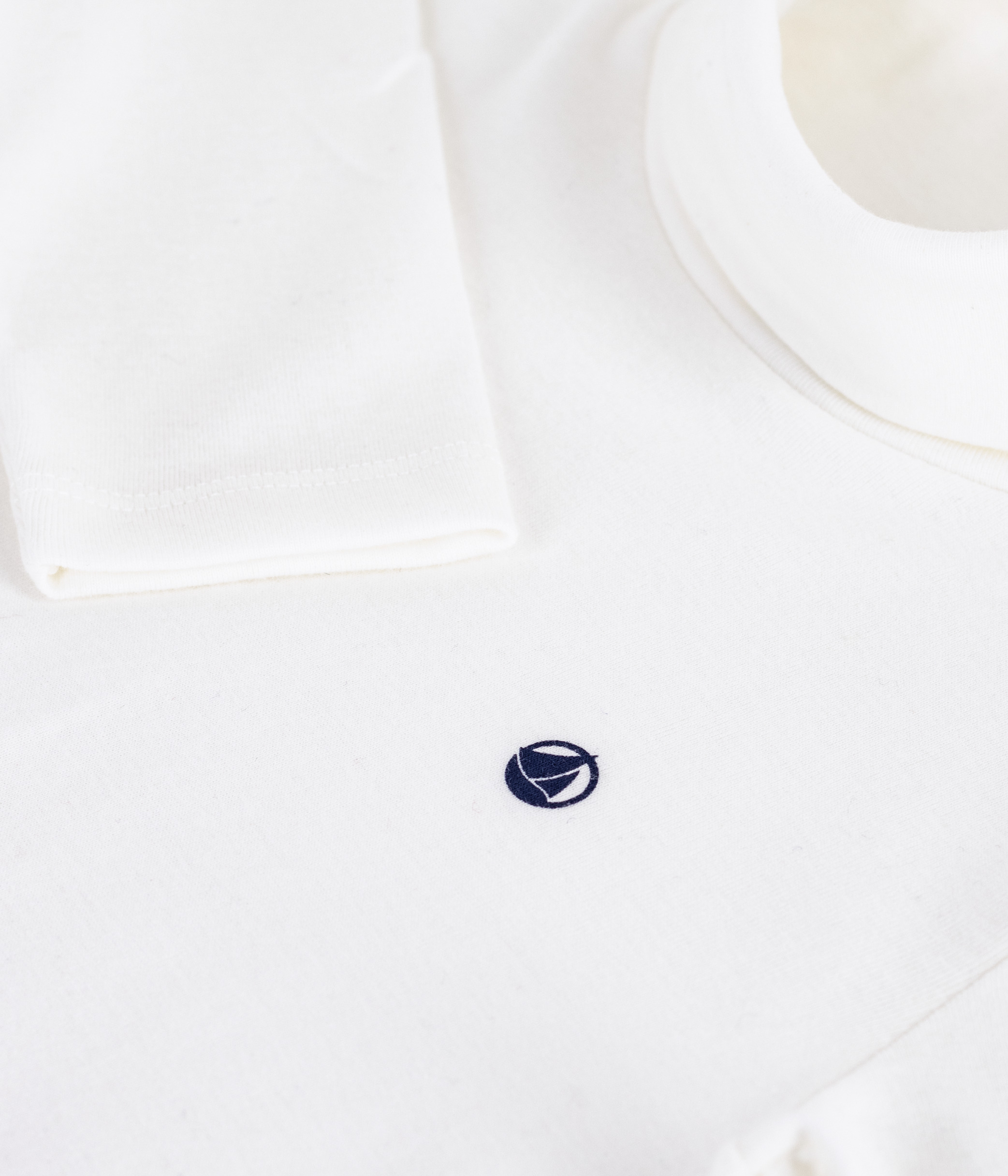 Children's plain cotton rollneck top