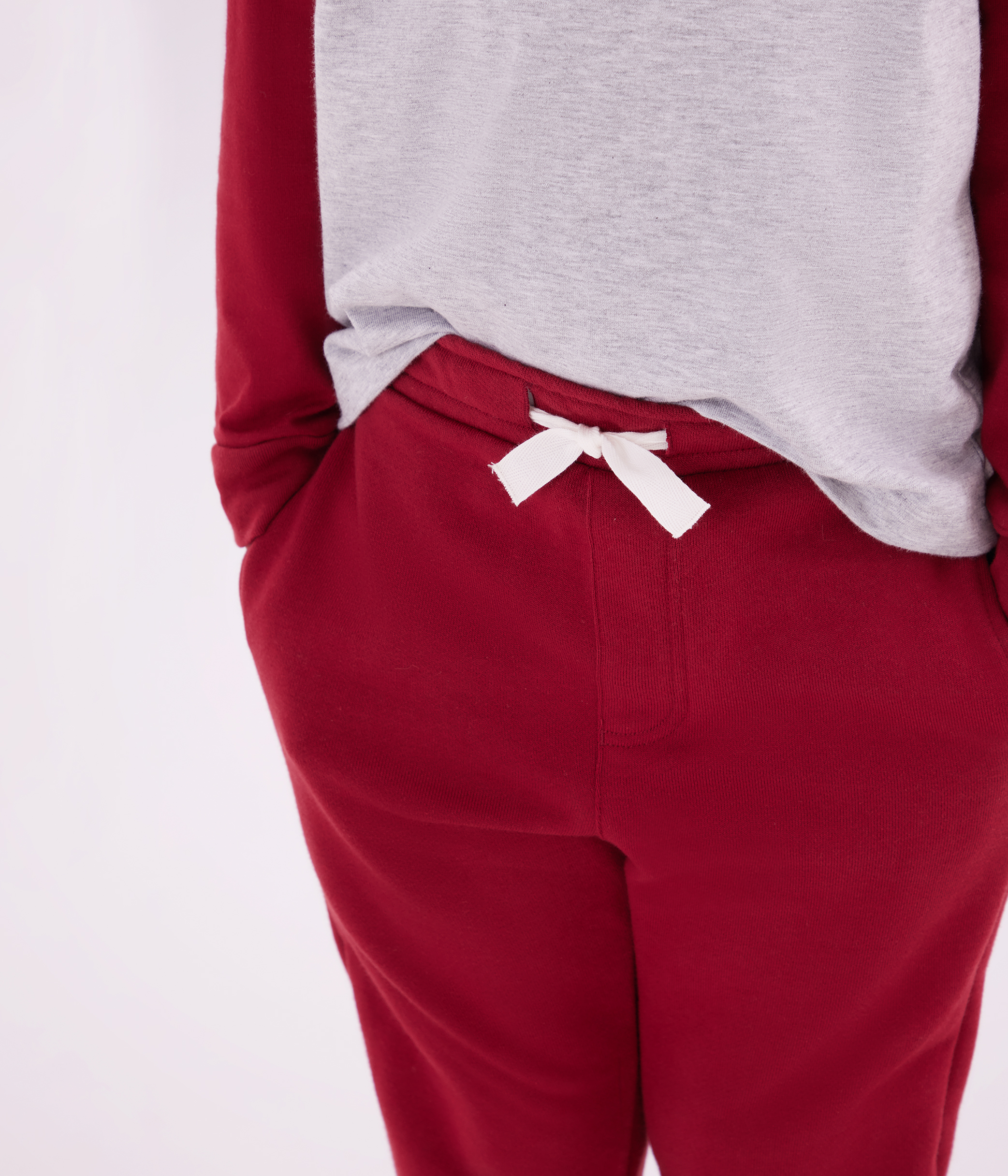 Children's jogging bottoms in plain cotton