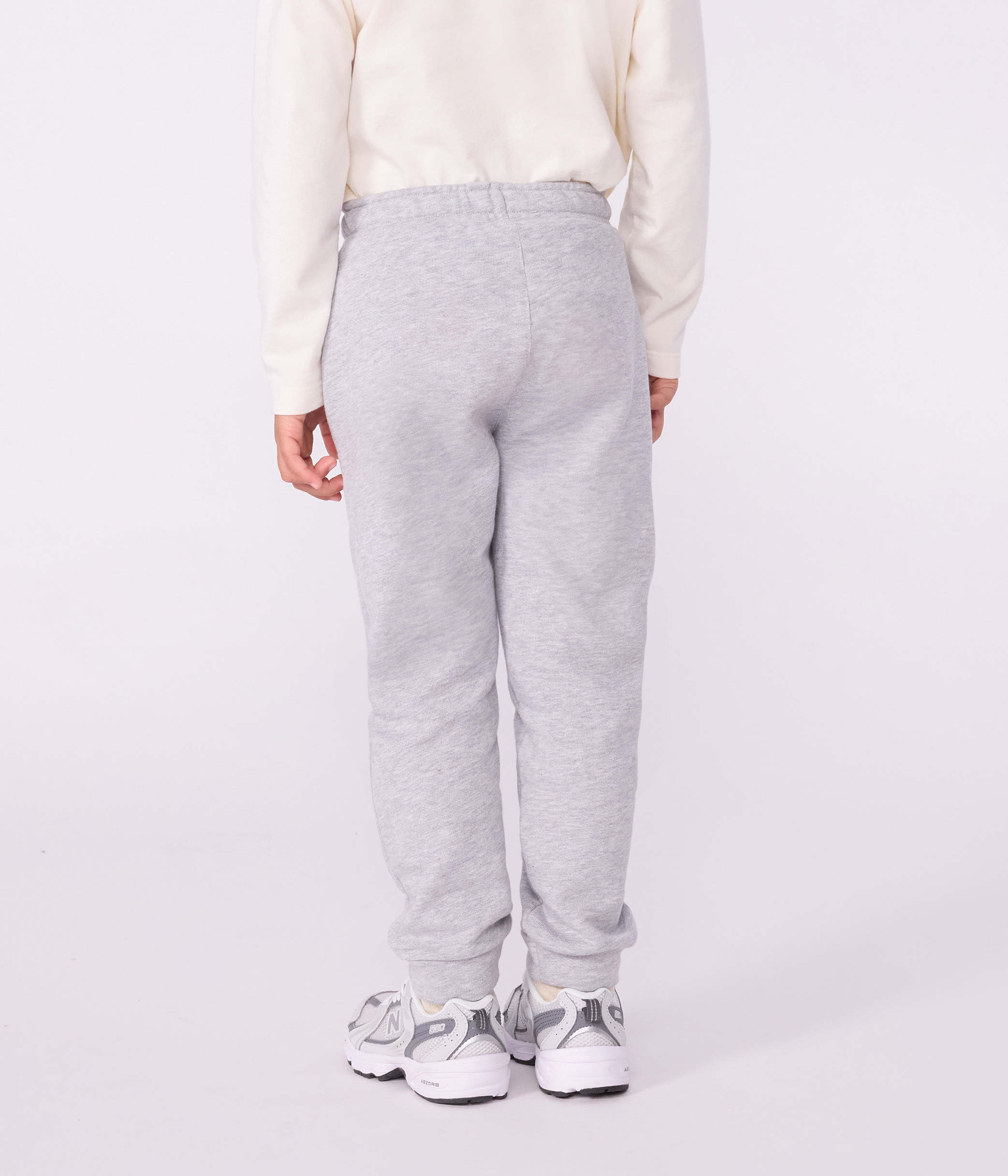 Children's jogging bottoms in plain cotton