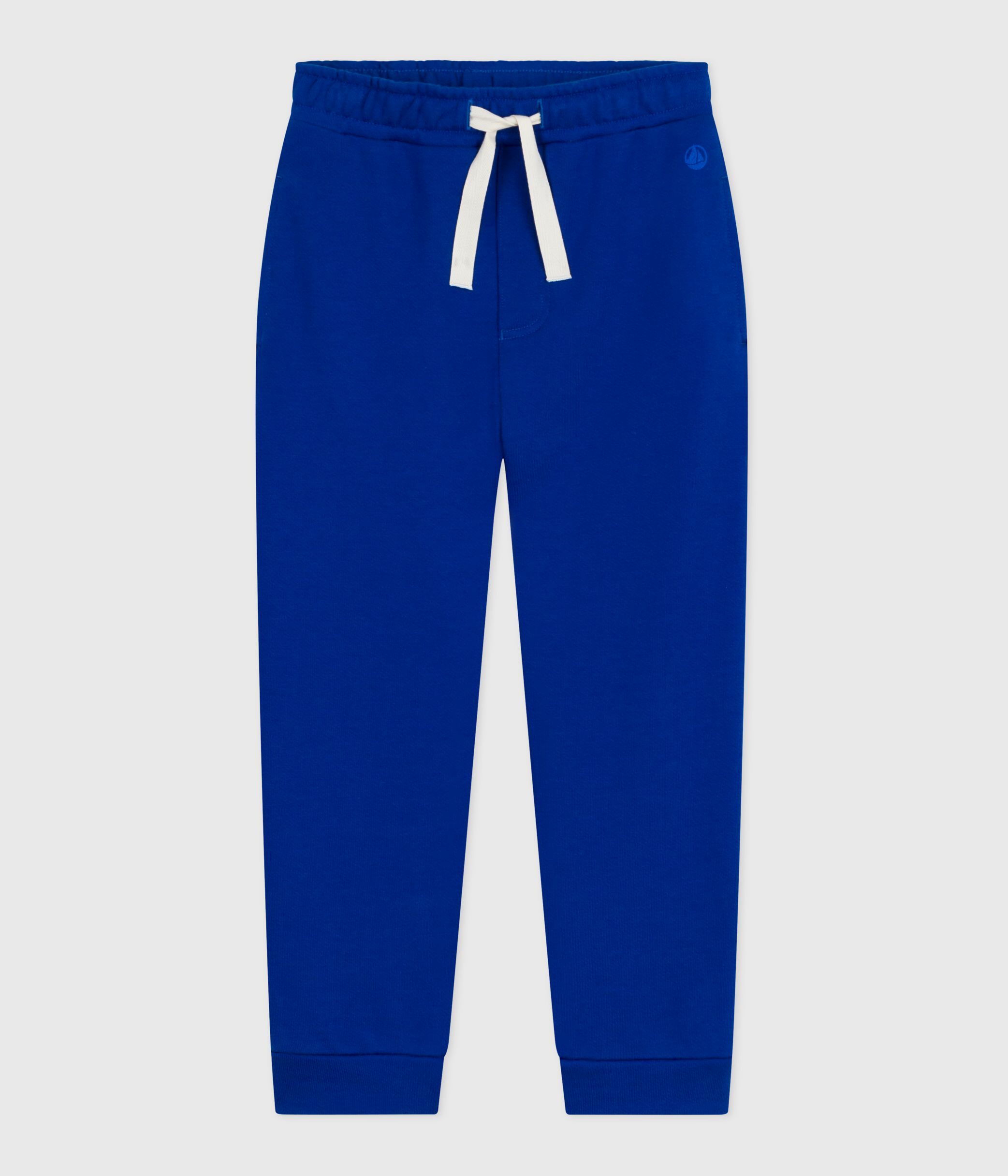 Children's jogging bottoms in plain cotton