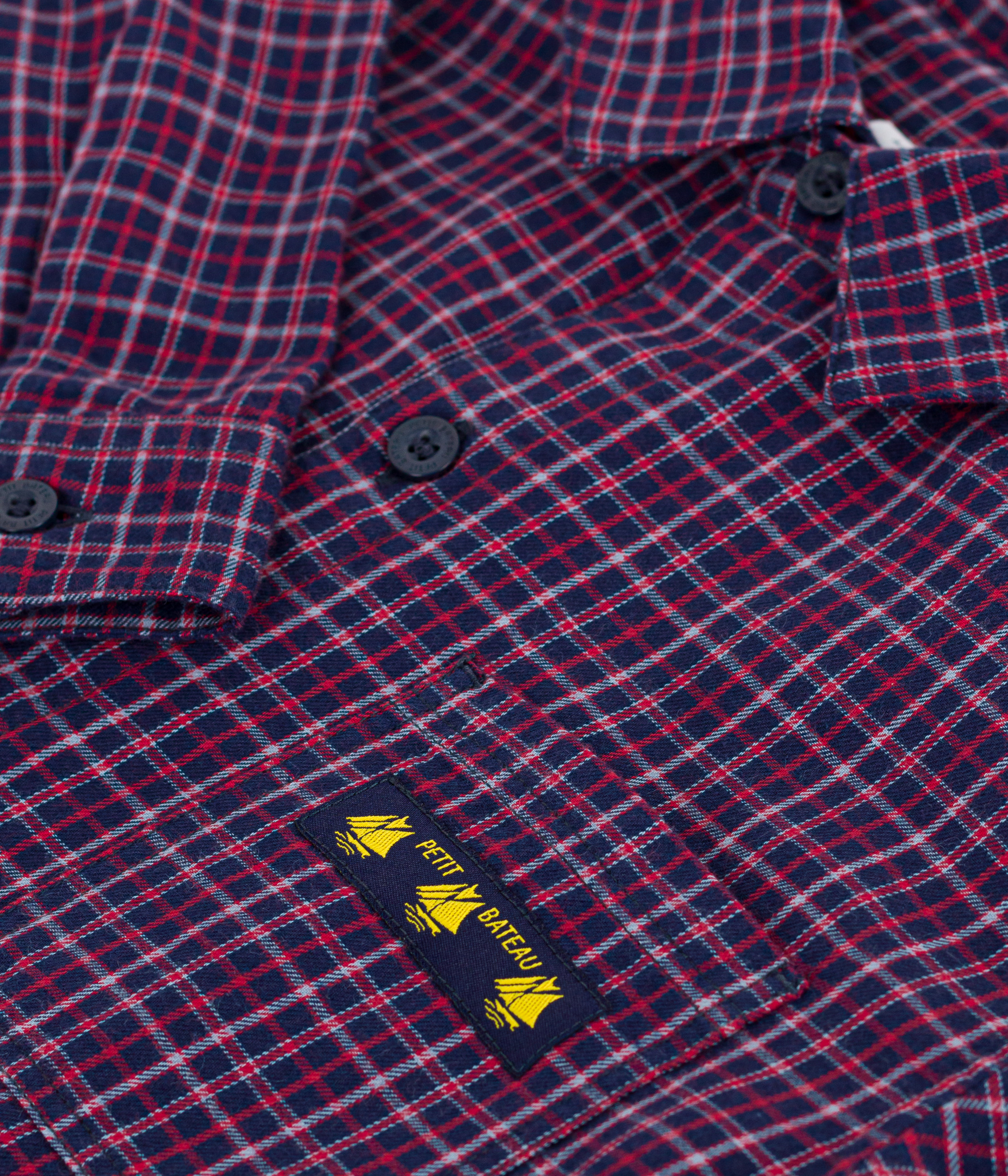 Children's checked flannel shirt