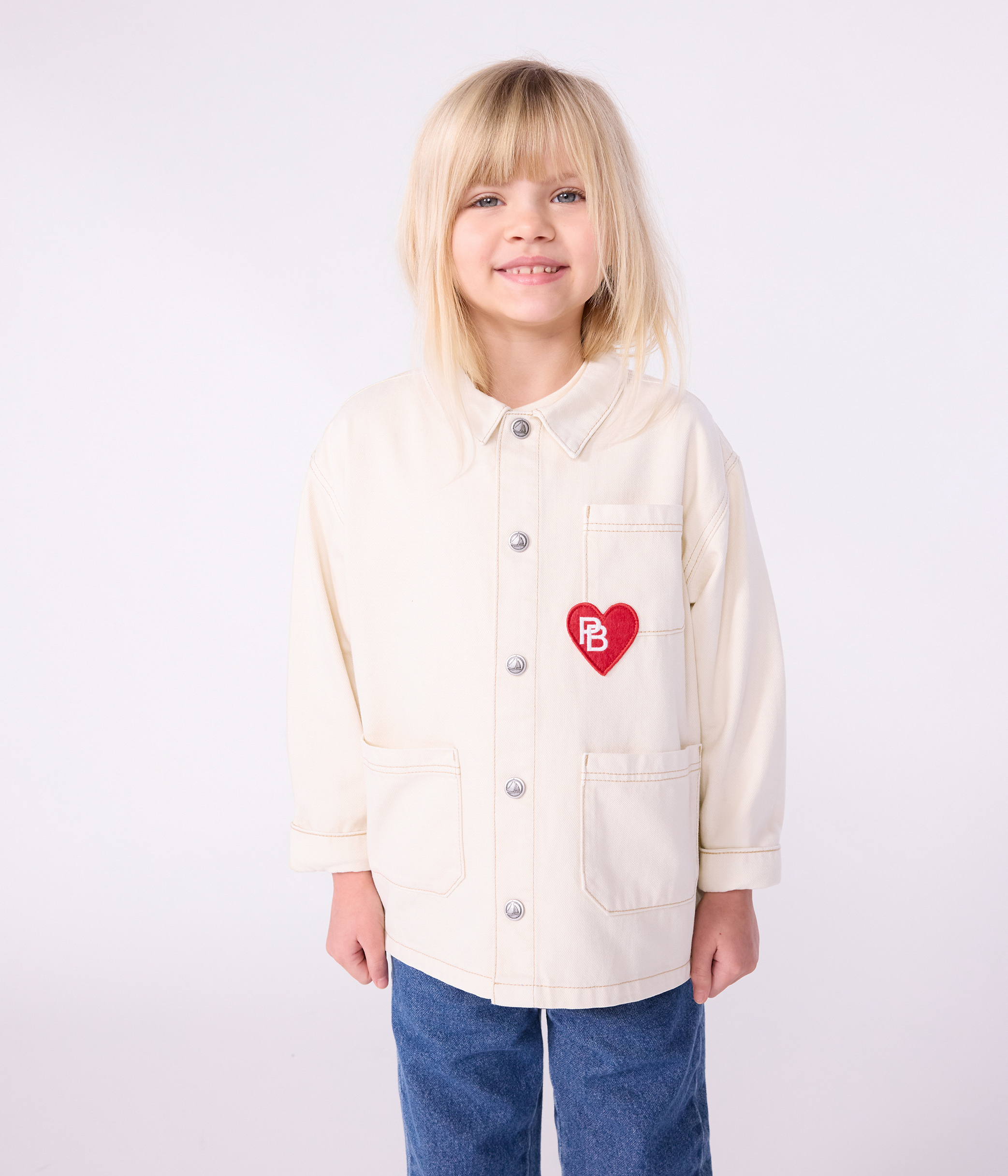 Children's plain denim jacket