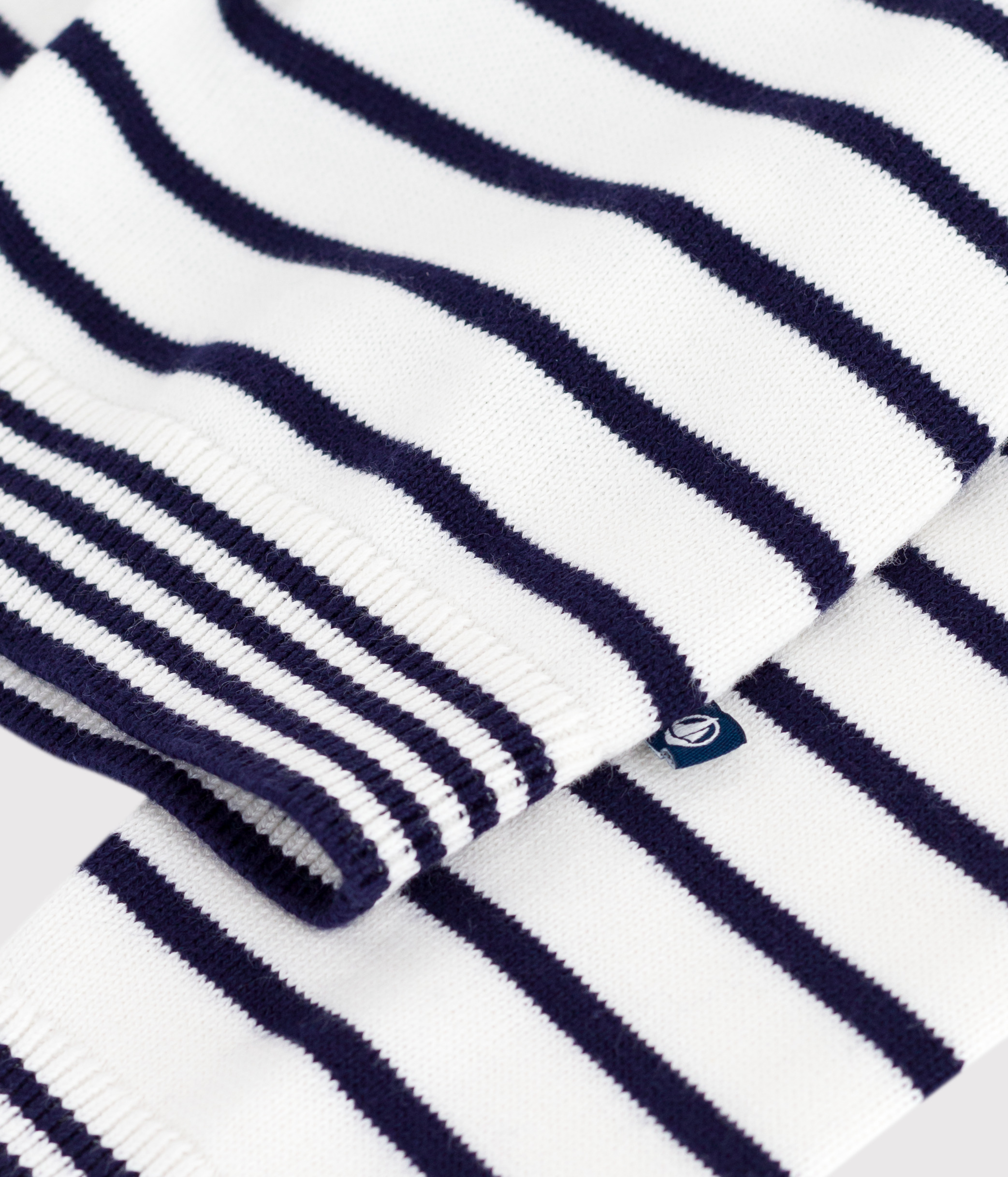 Children's stripy cotton sailor jumper