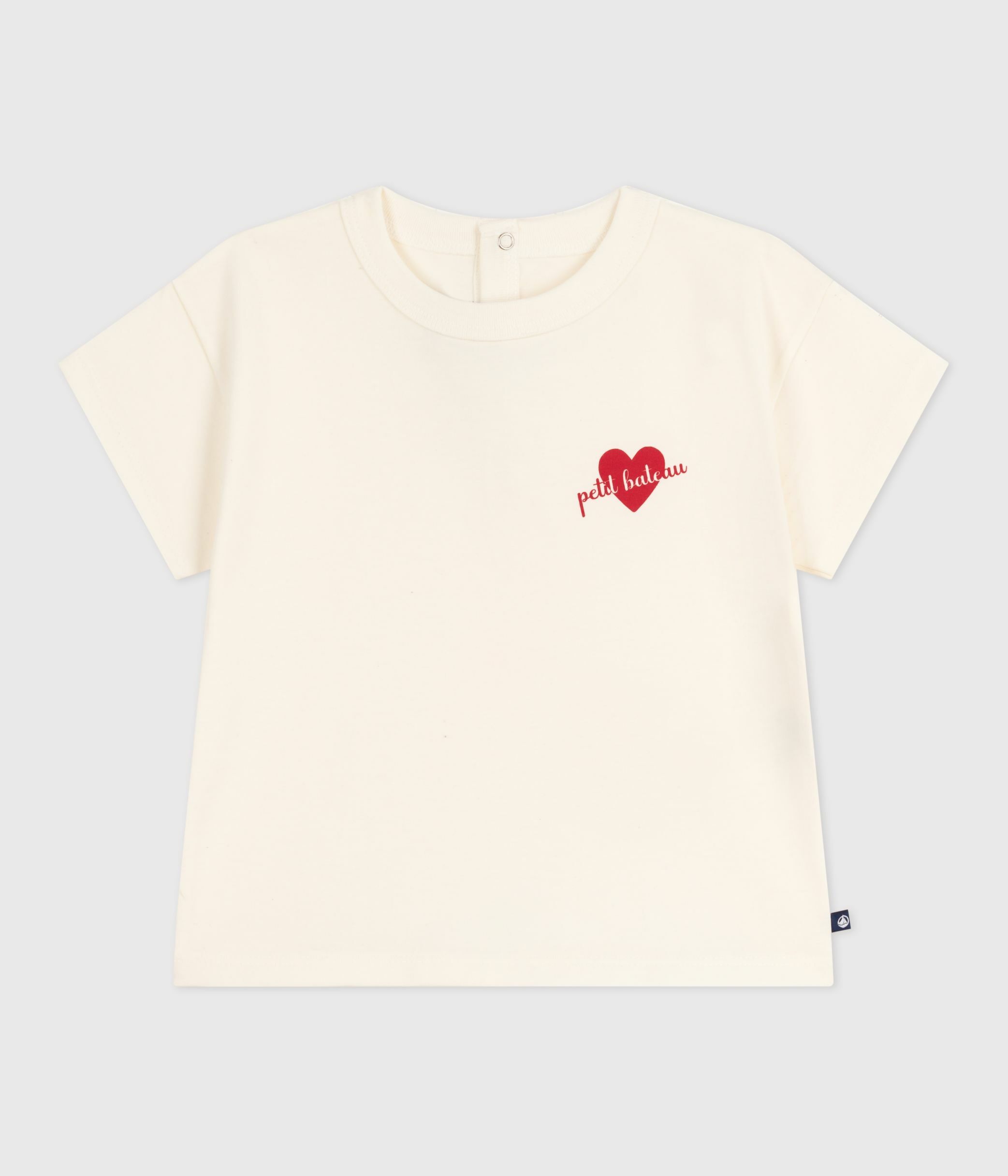 Babies' long-sleeved T-shirt with a heart design