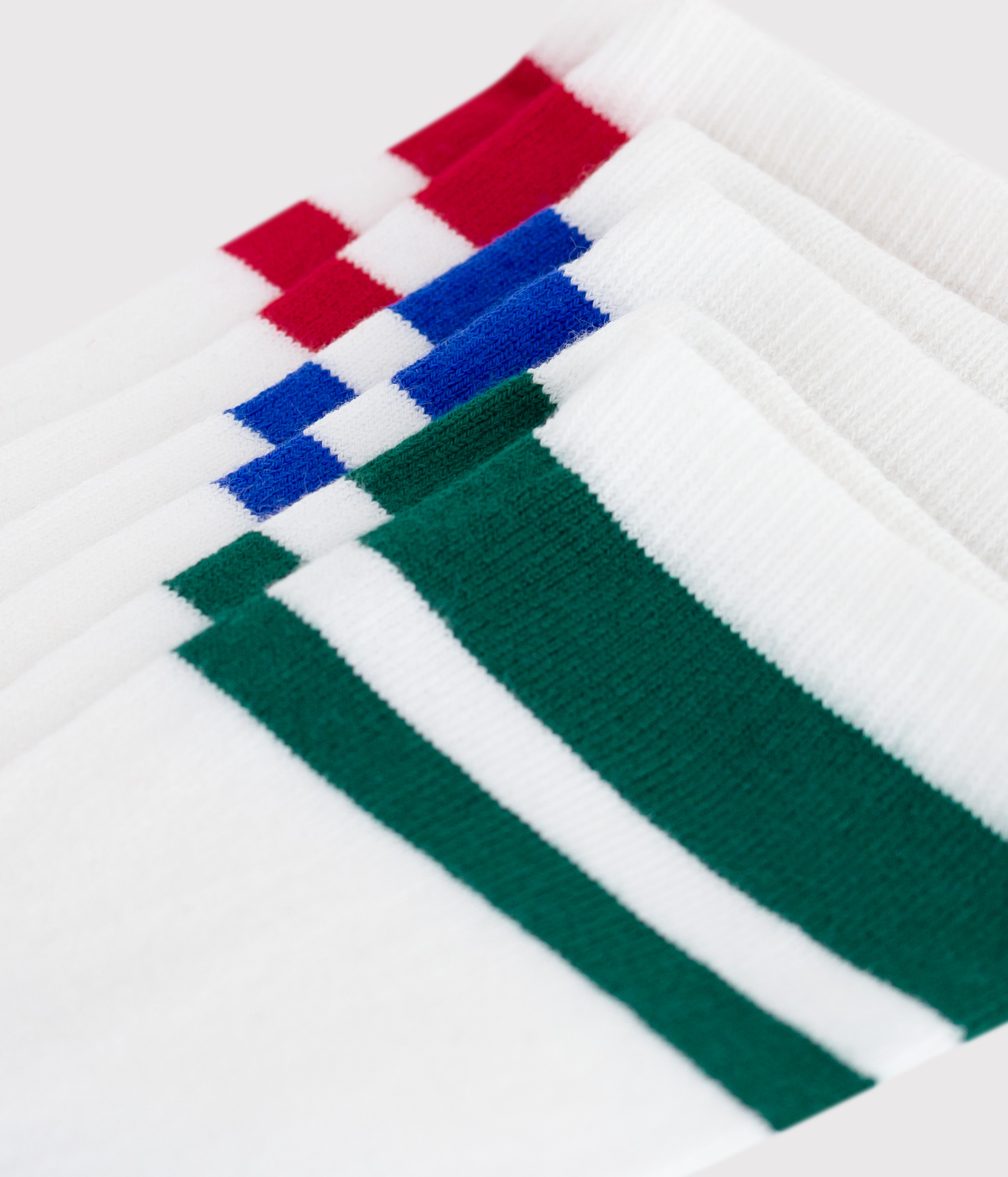 Children's plain cotton socks - 3-pack