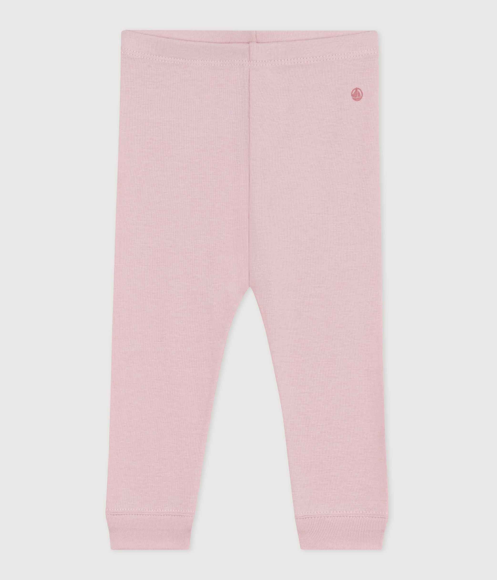 Babies' plain cotton leggings