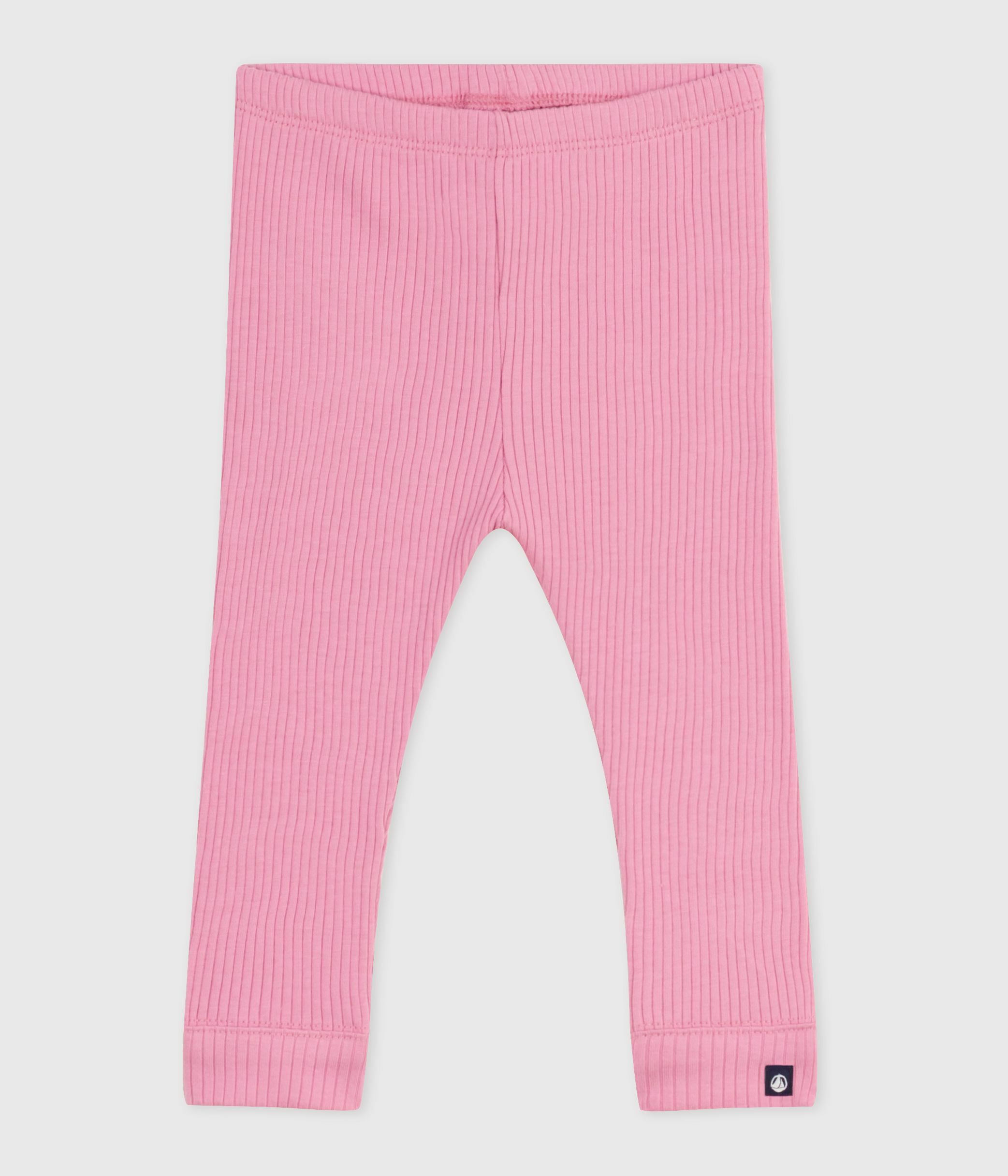 Babies' plain cotton leggings