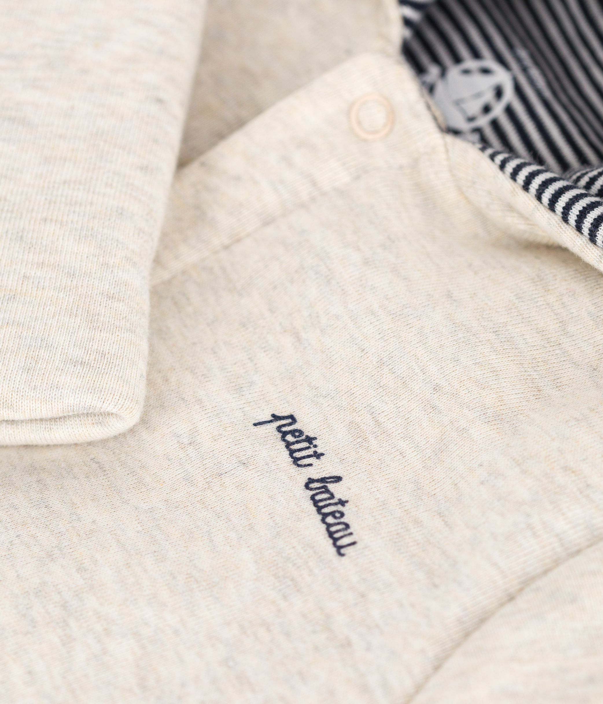 Babies' plain padded playsuit with a hood and feet