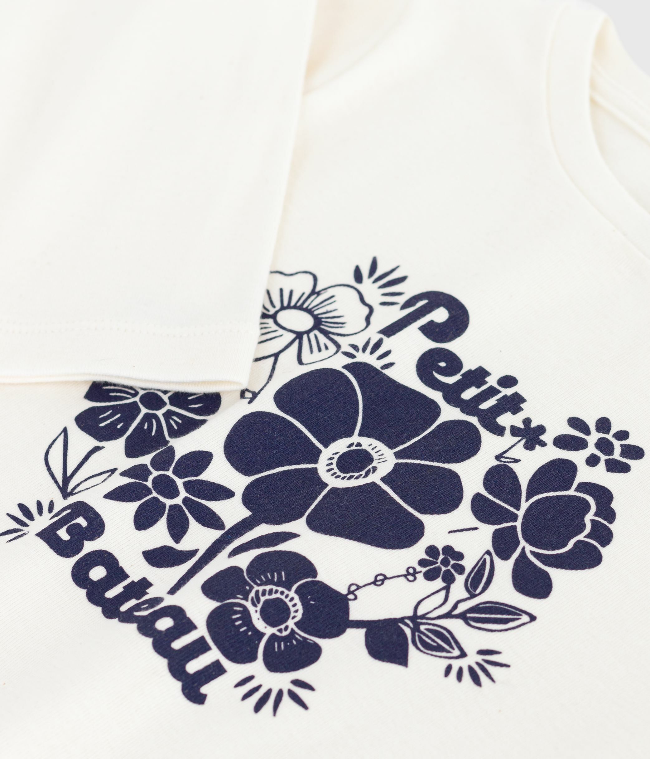 Children's long-sleeved printed cotton T-shirt