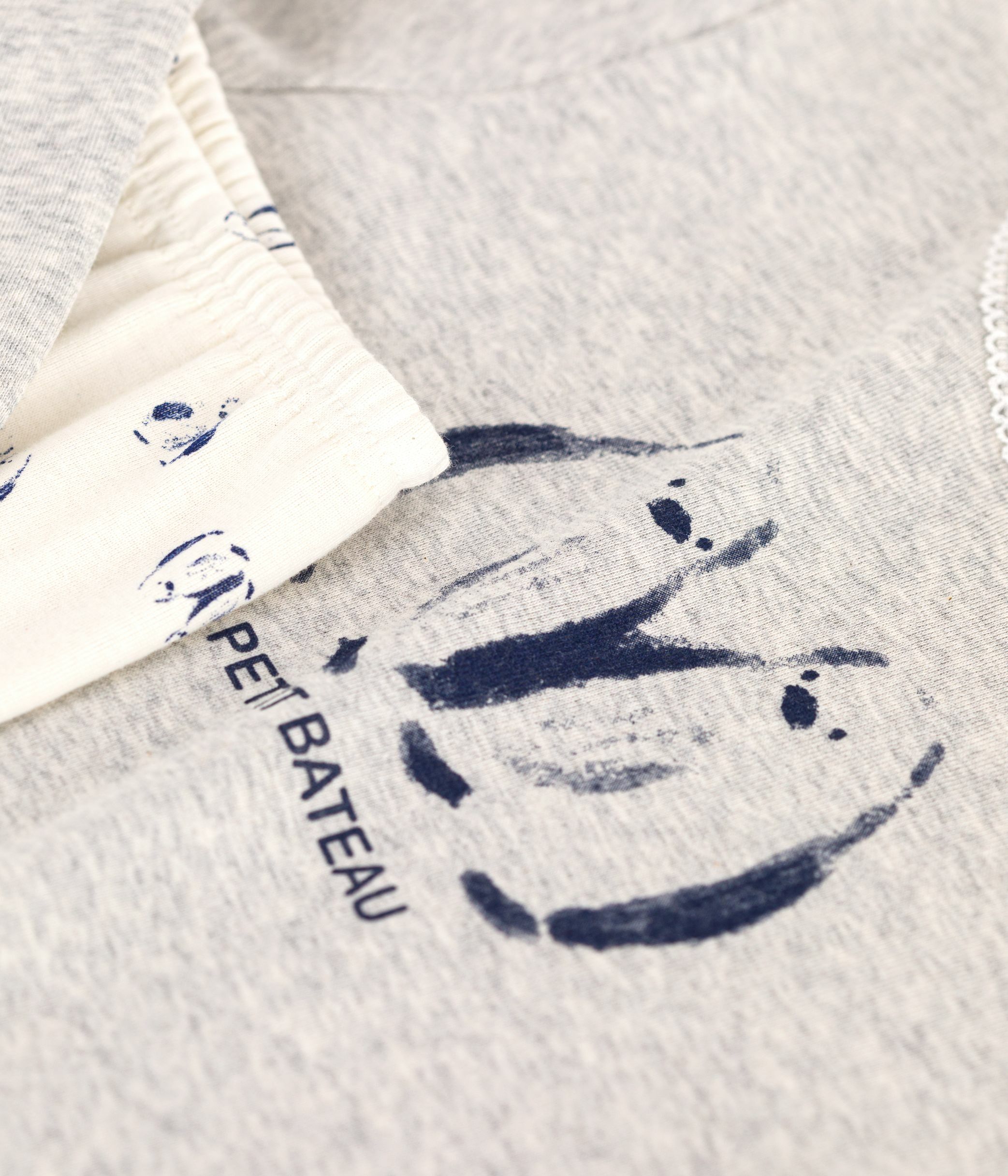 Children's penguin print cotton pyjamas