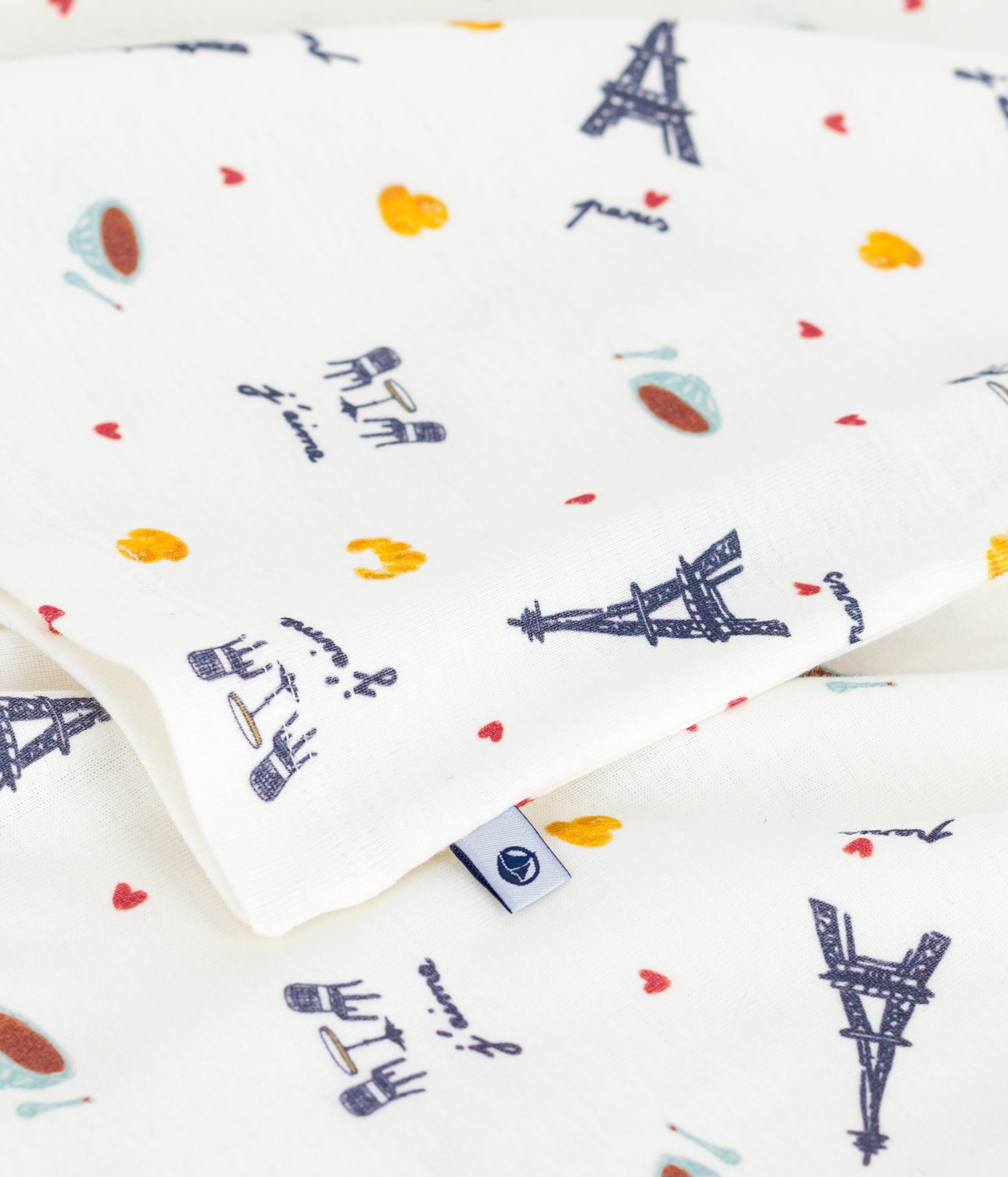 Children's Paris print cotton pyjamas