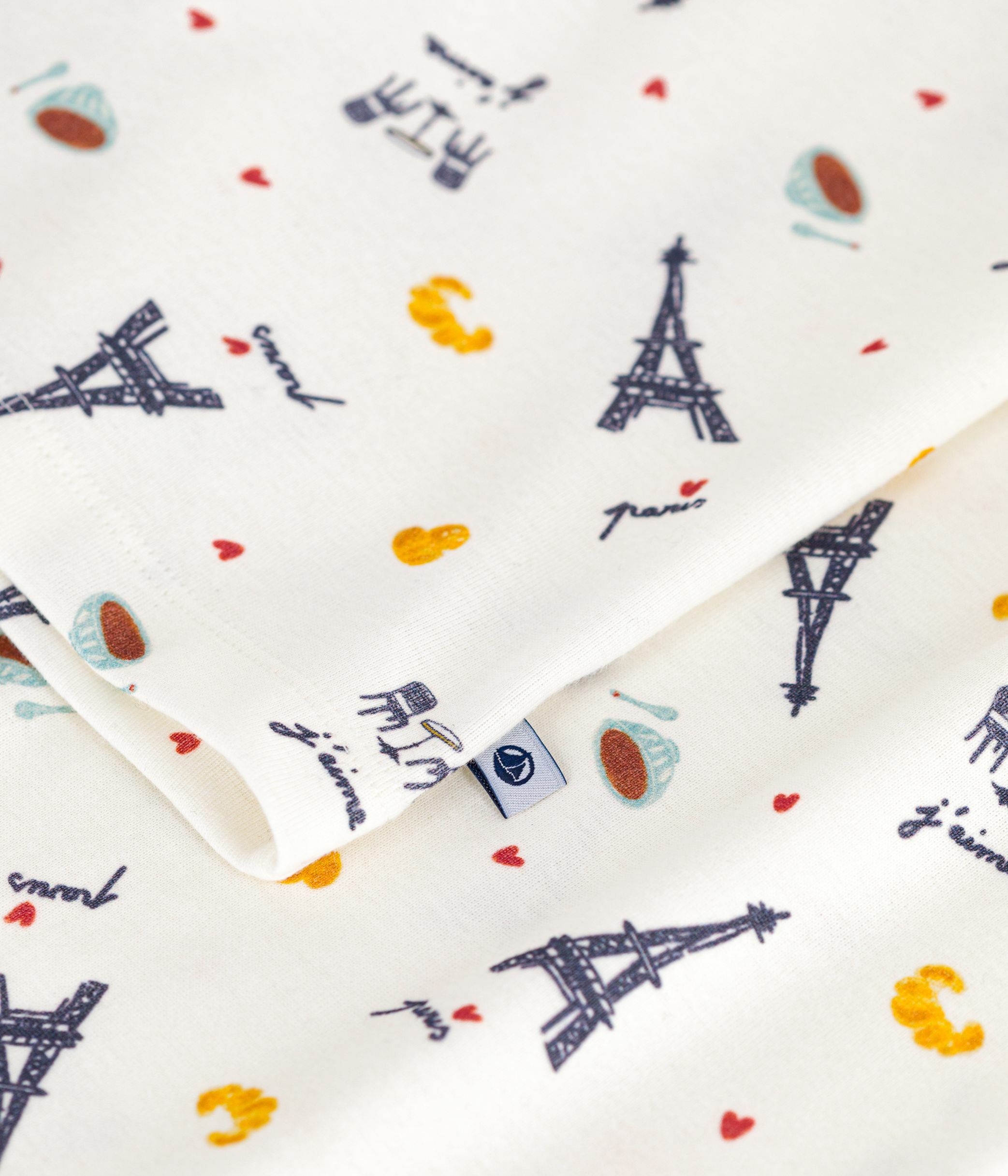 Children's Paris print cotton pyjamas
