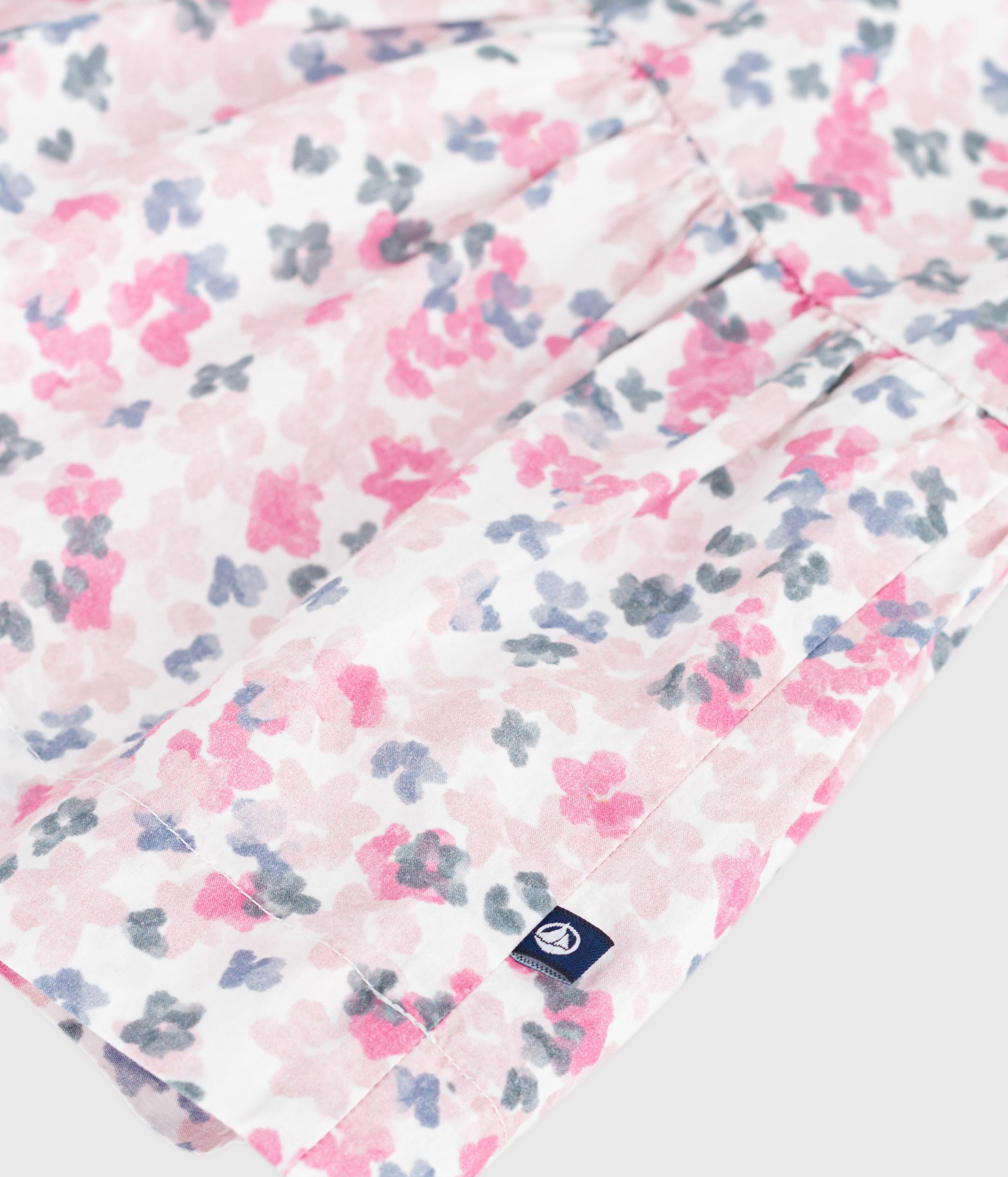 Children's short-sleeved printed cotton dress