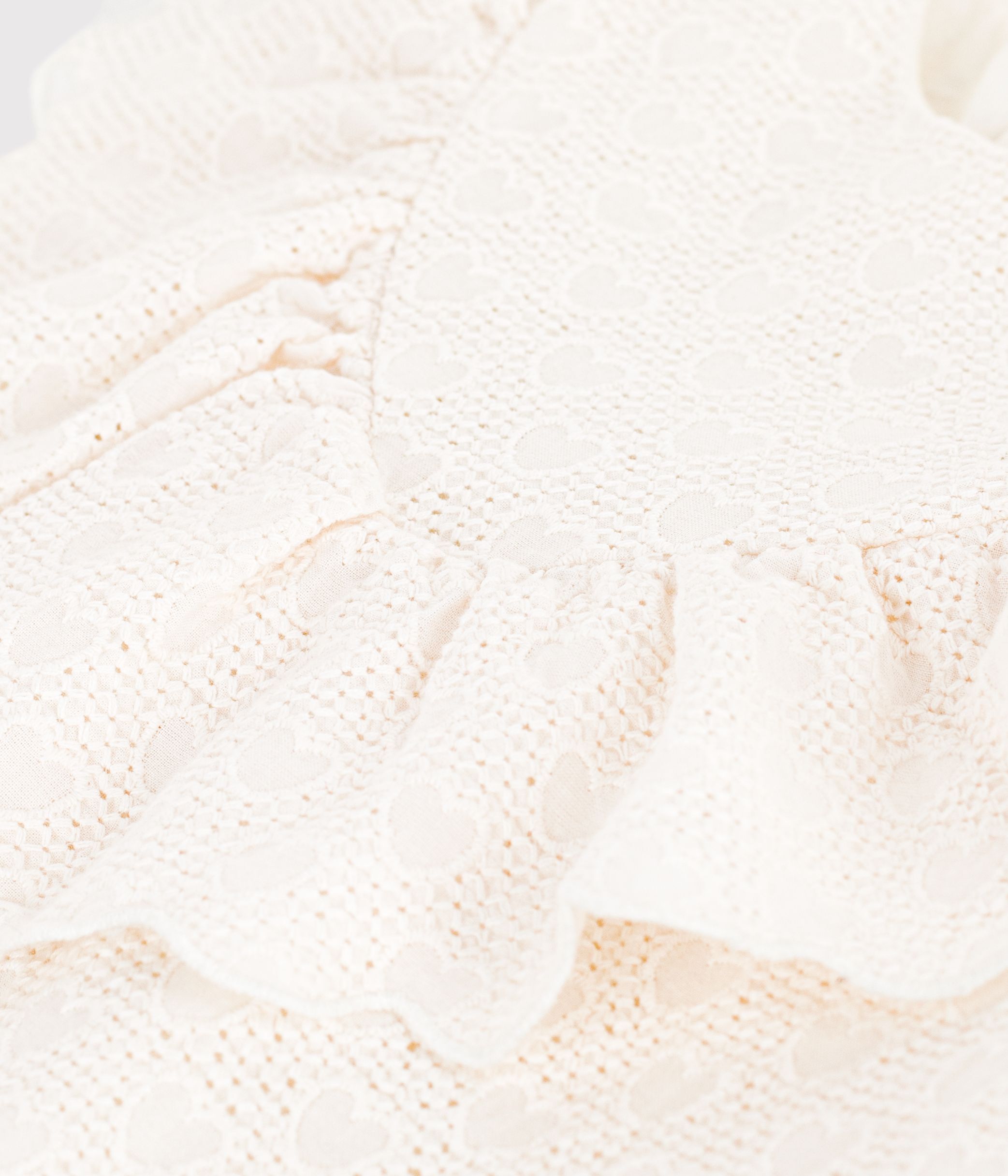 Children's short-sleeved heart-patterned cotton dress