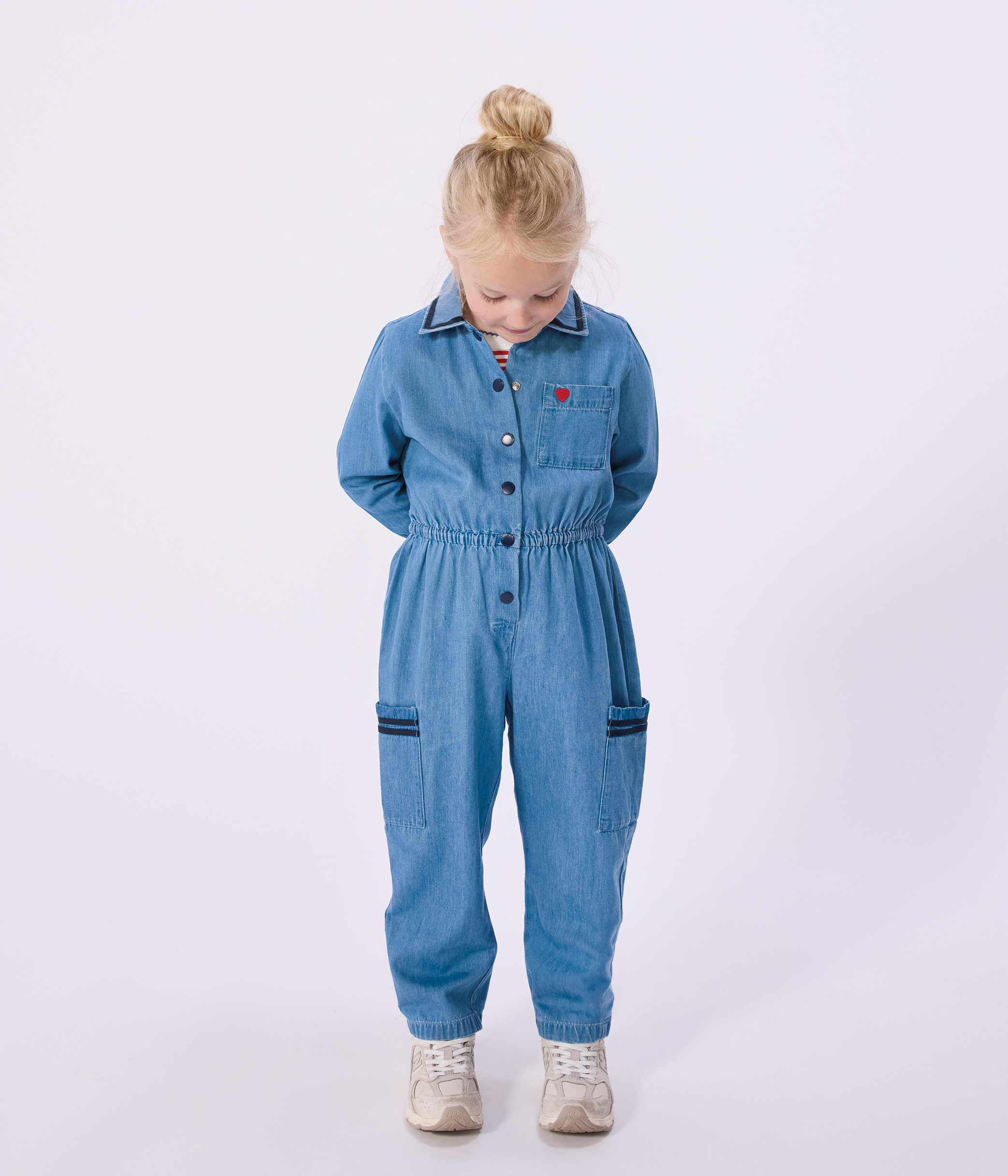 Children's long cotton jumpsuit
