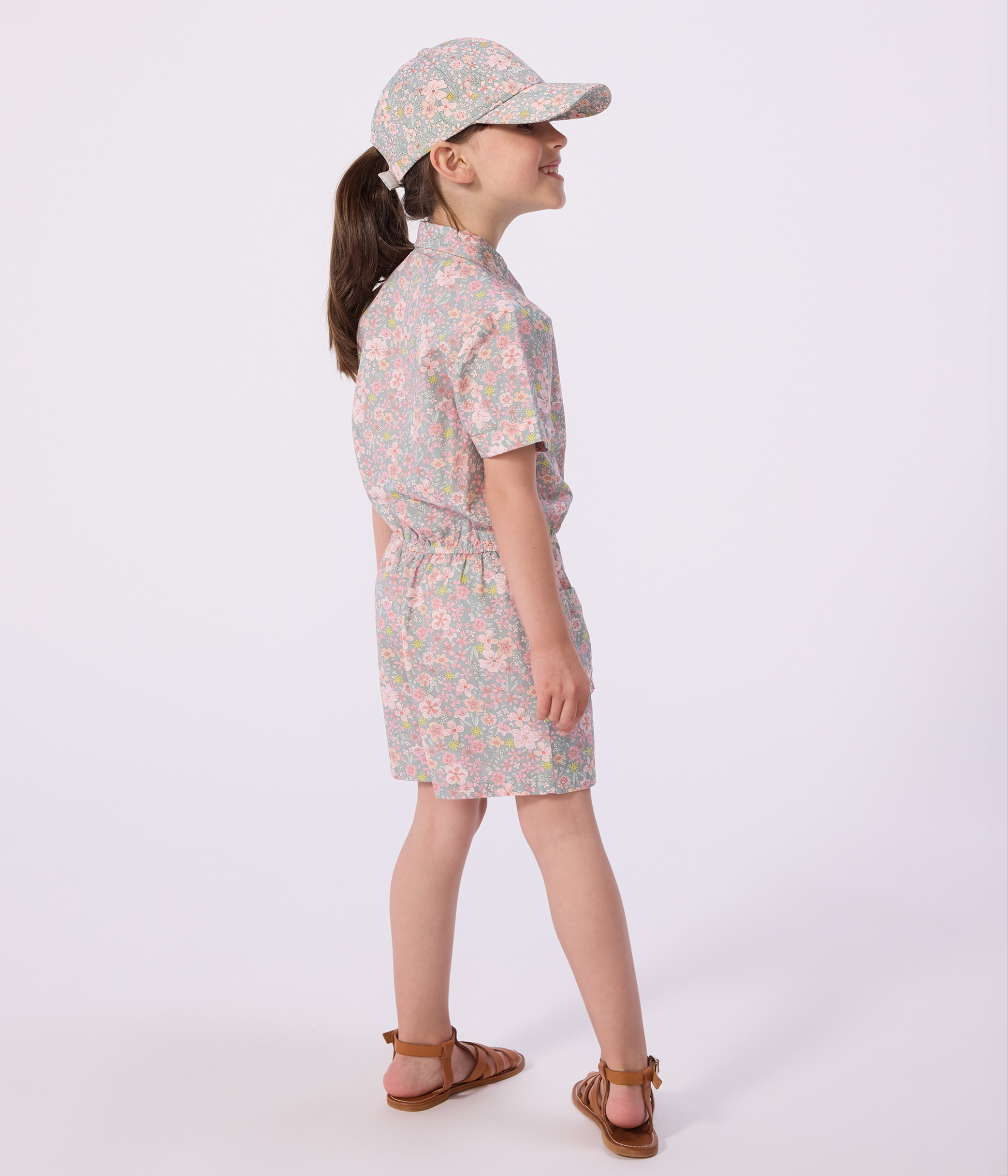 Children's short cotton jumpsuit