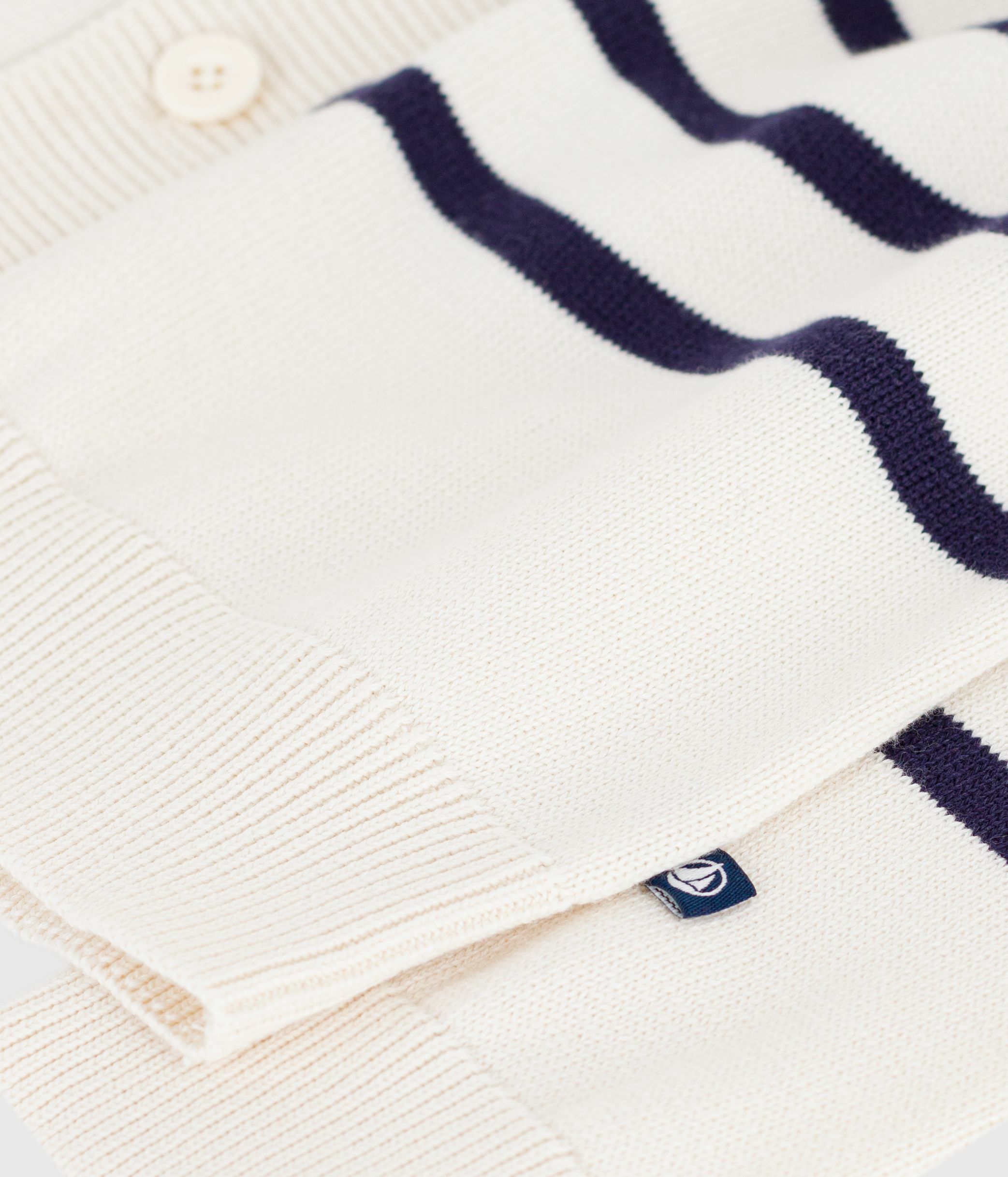 Children's stripy cotton cardigan