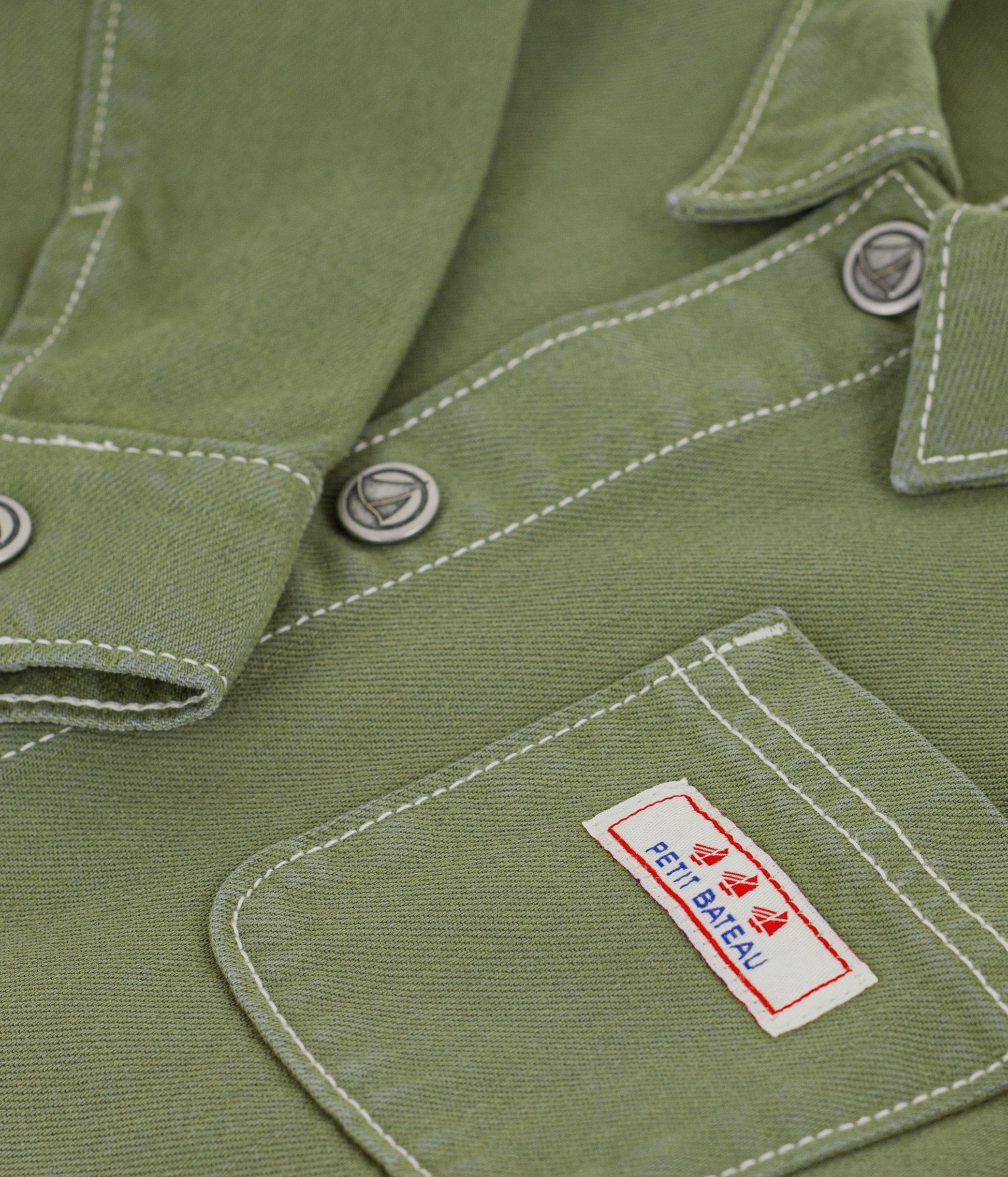 Children's jacket in plain cotton