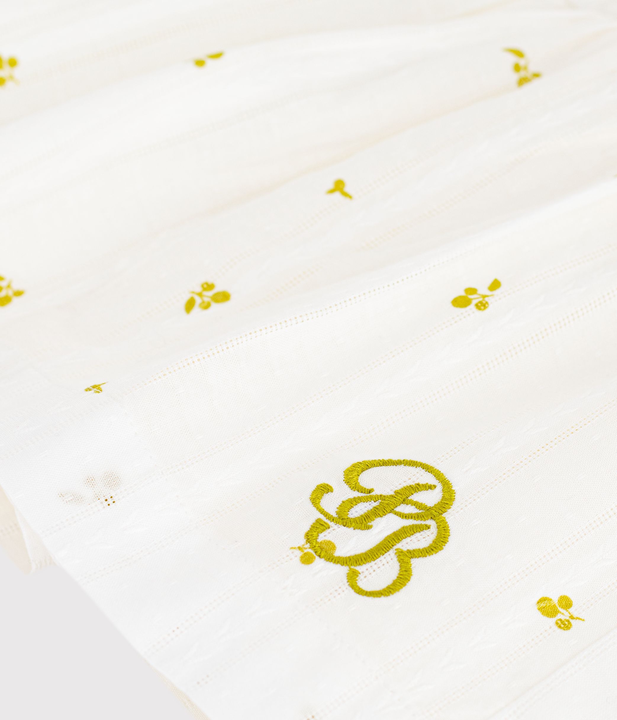 Children's long floral print cotton skirt