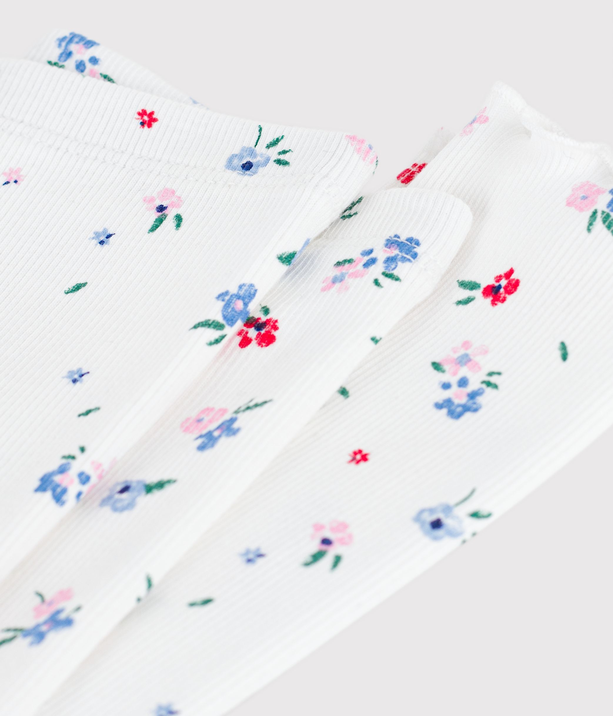 Babies' floral print cotton leggings