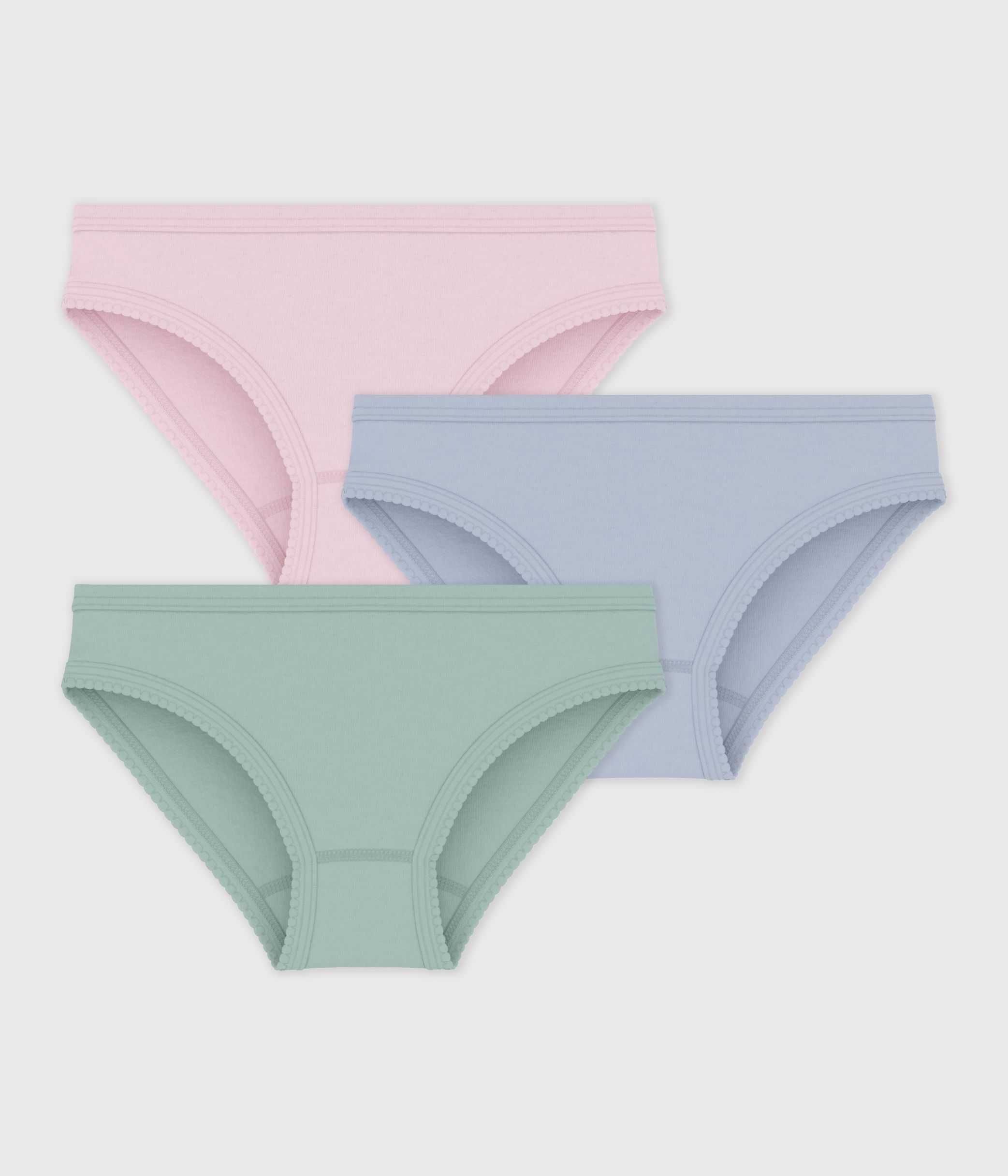 Pack of children's plain cotton pants