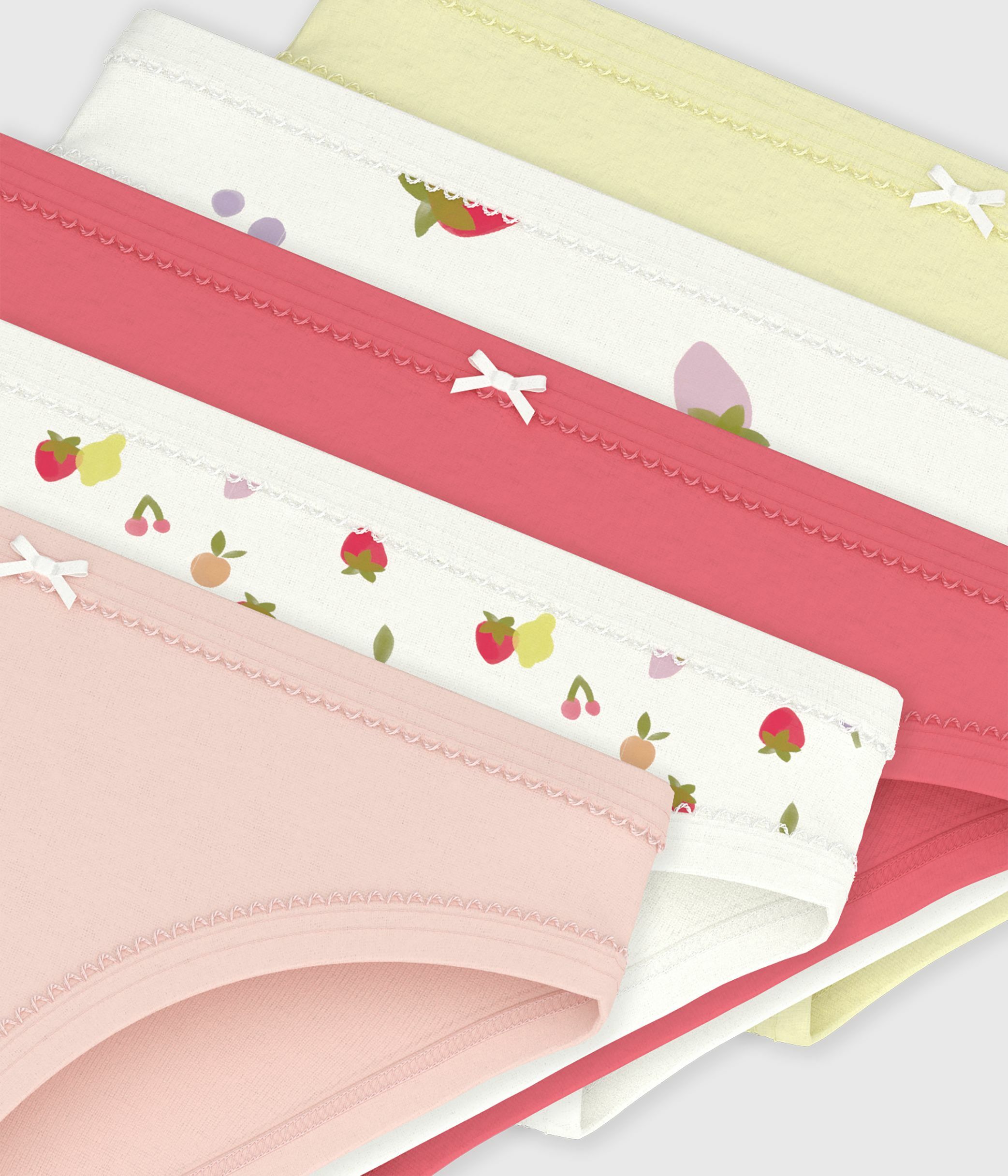 Pack of children's fruit print cotton pants