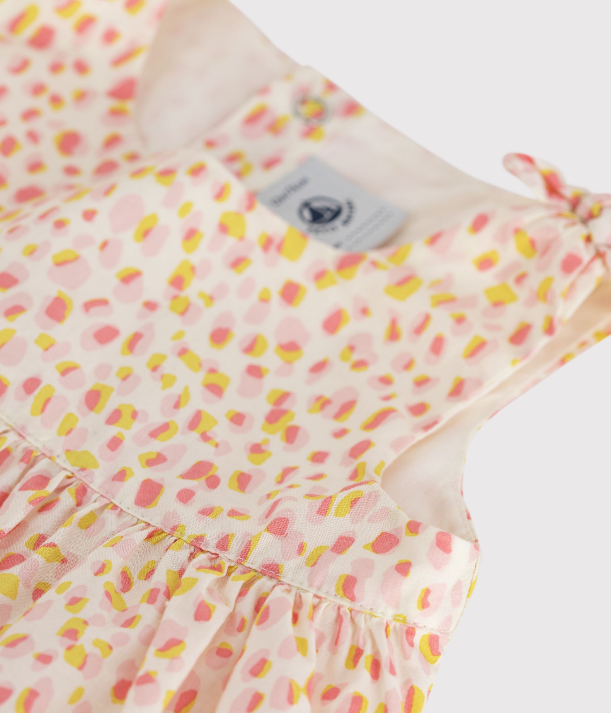 Babies' sleeveless printed cotton dress