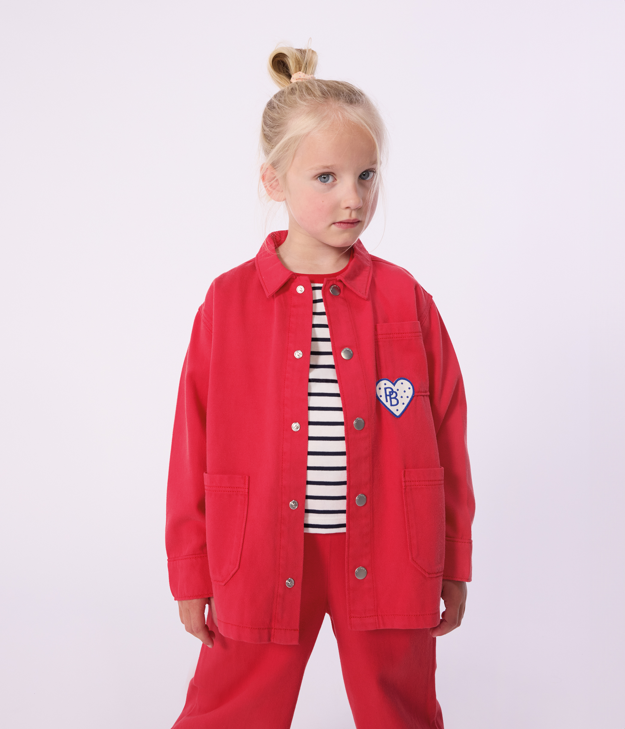 Children's jacket in plain cotton