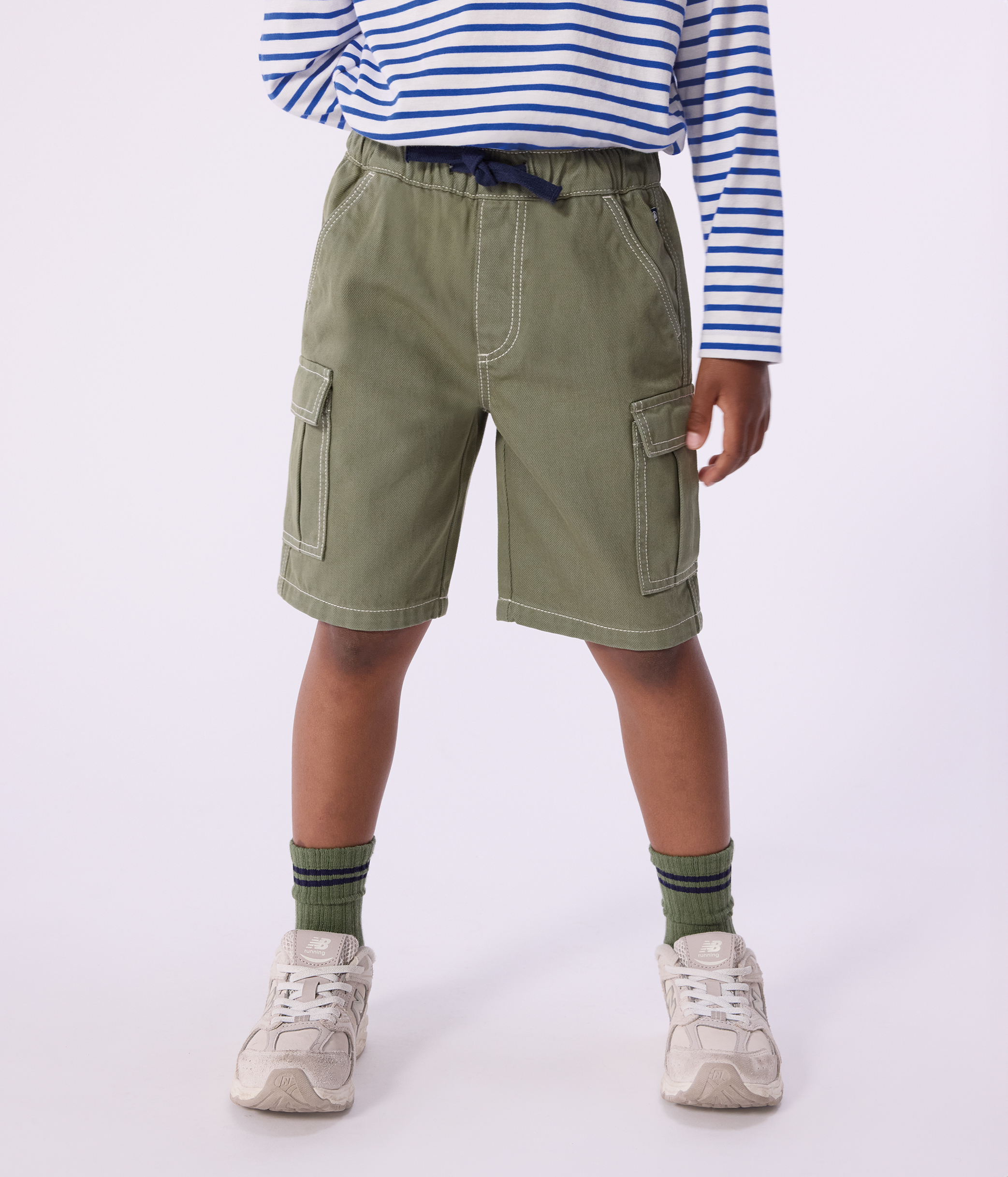 Children's cotton cargo Bermuda shorts