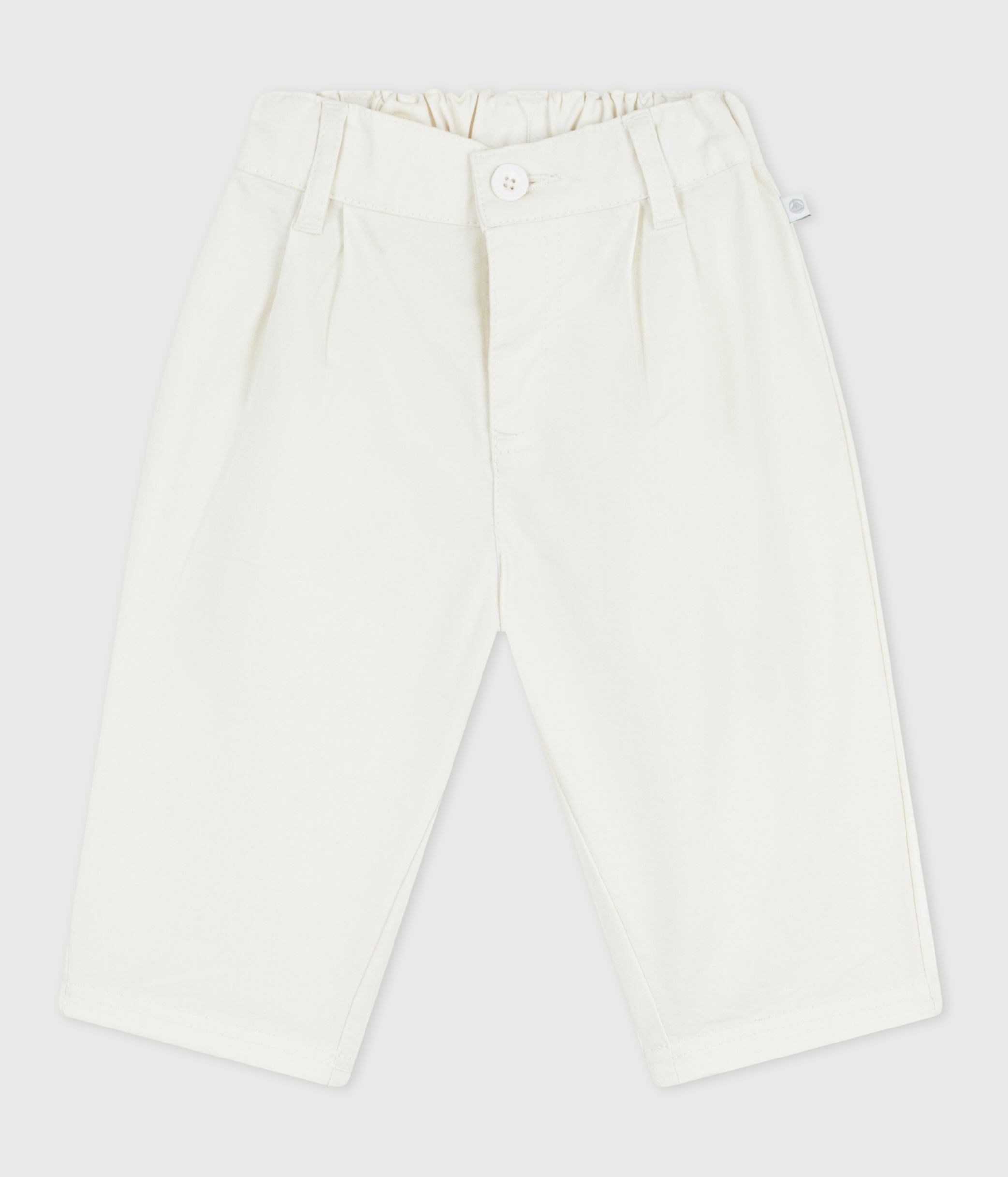 Babies' plain twill trousers