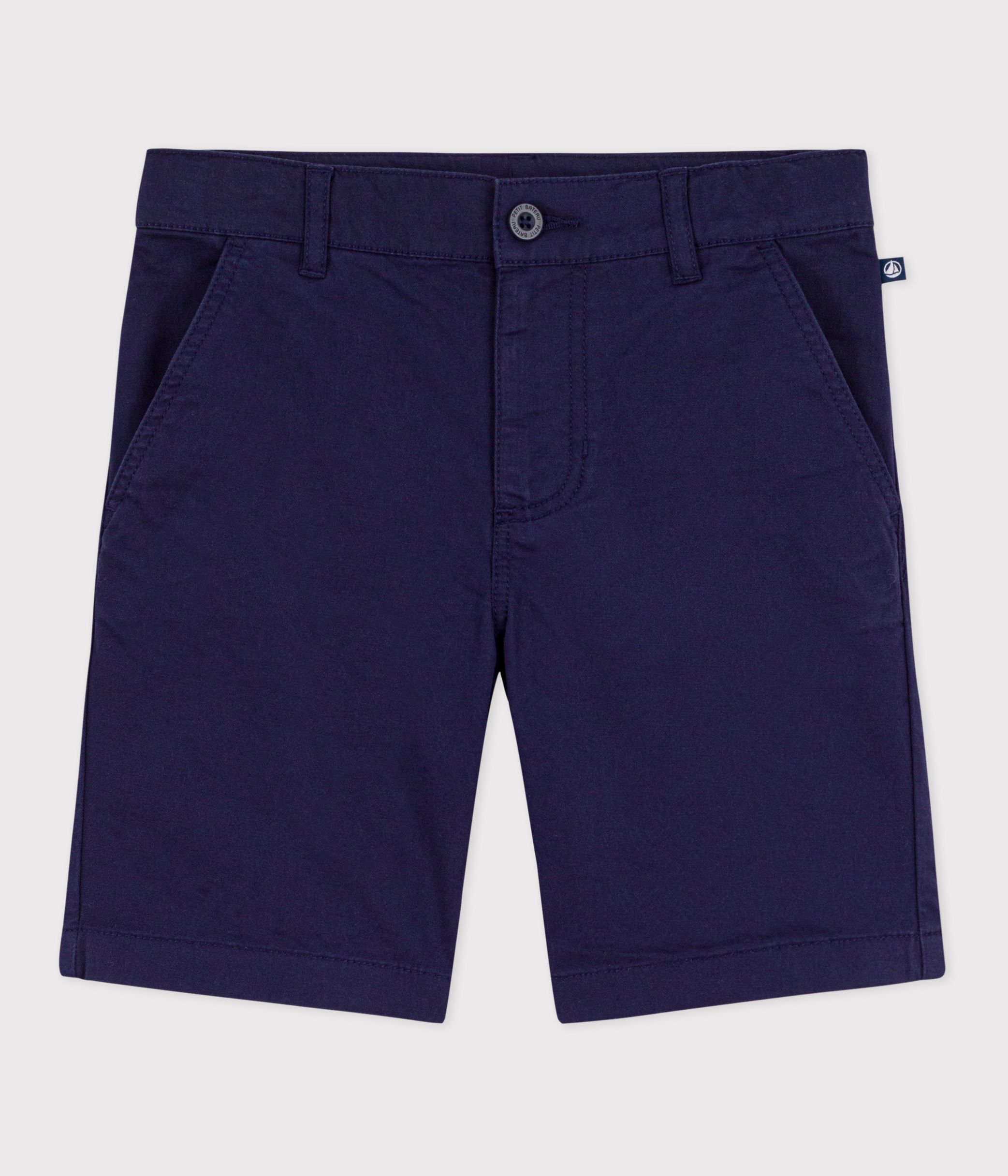 Children's Bermuda shorts in plain cotton