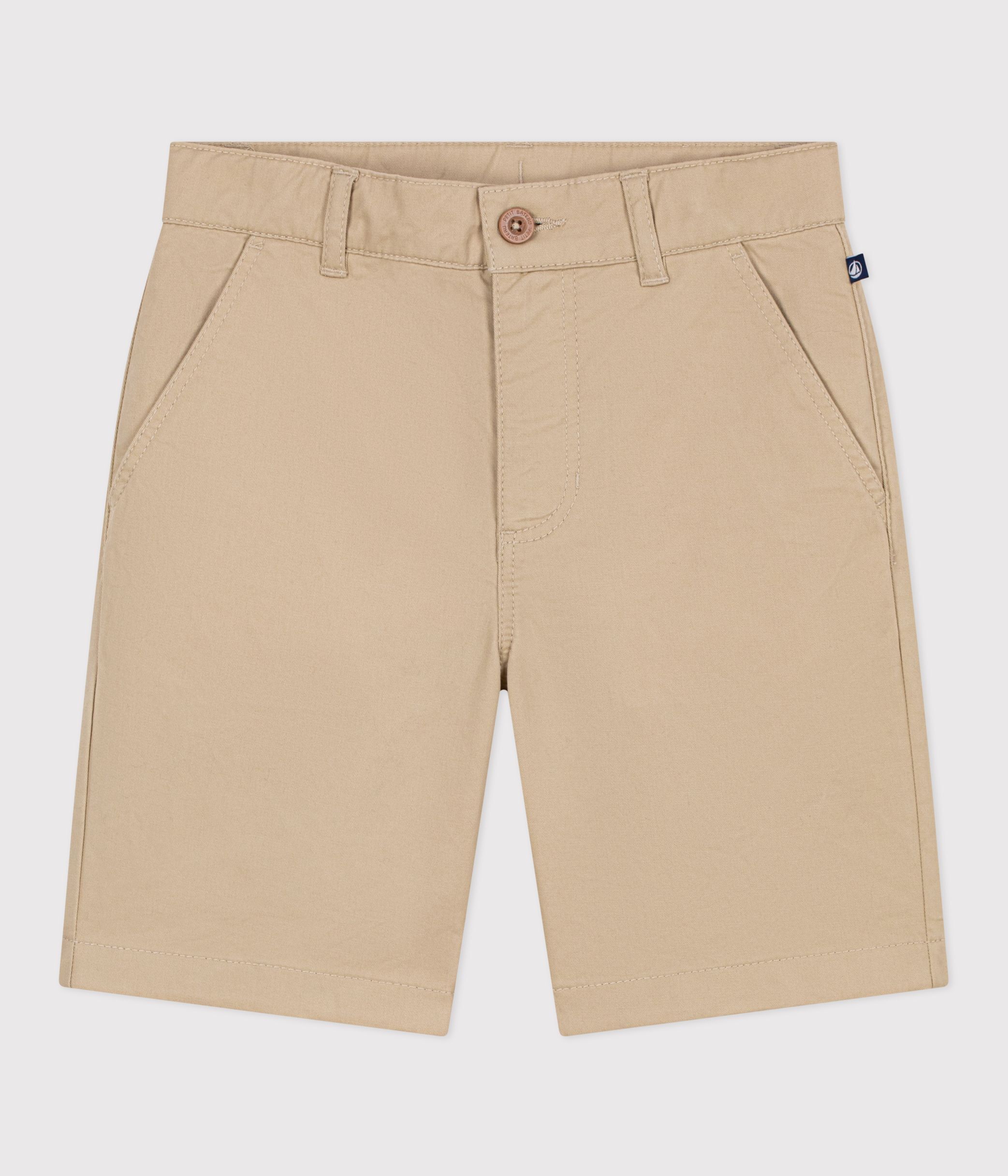 Children's Bermuda shorts in plain cotton