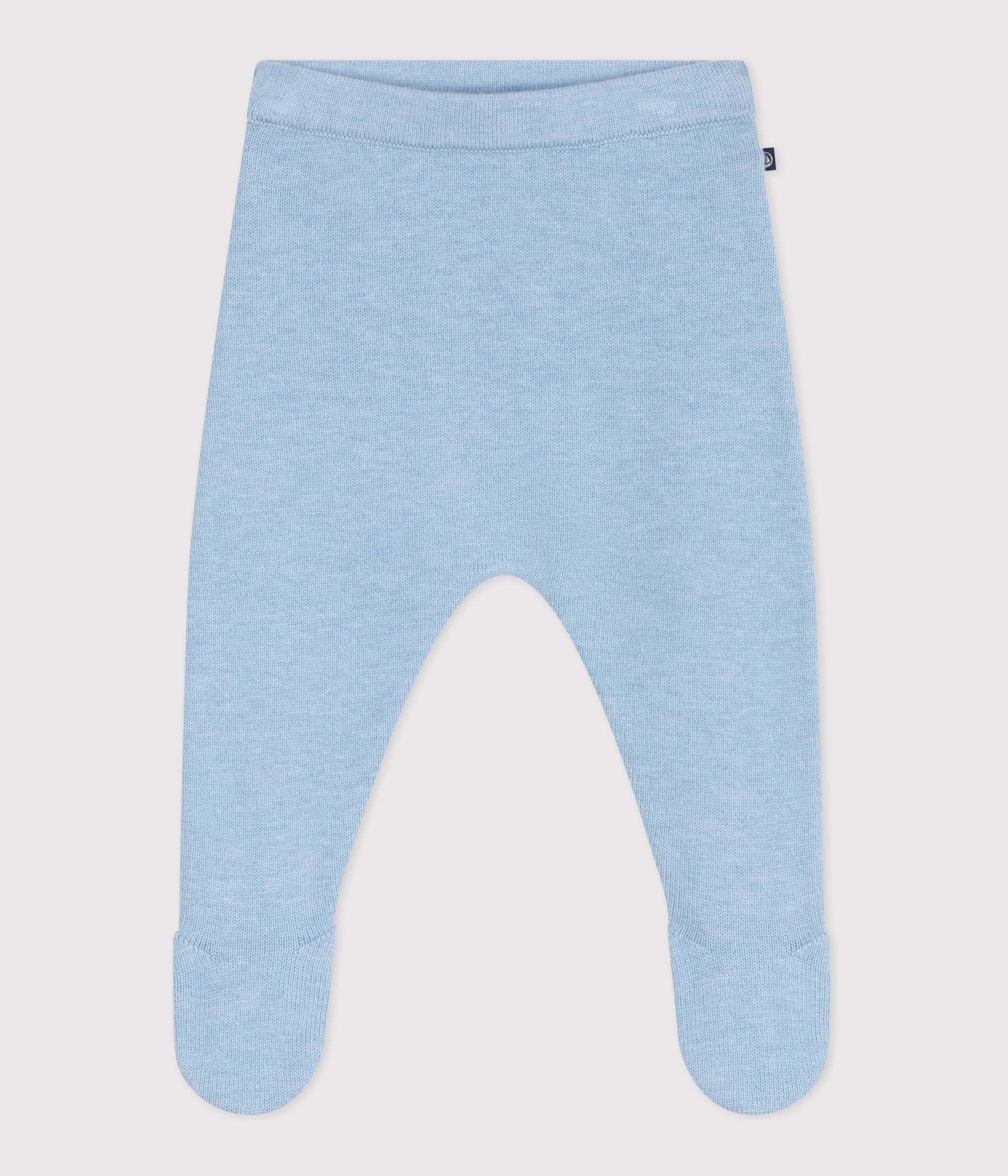 Babies' trousers in a wool and cotton knit