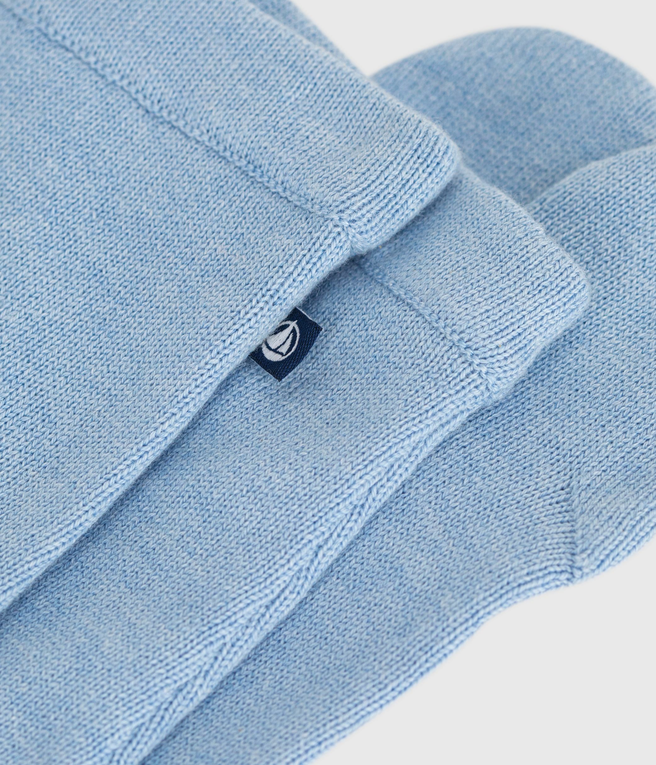 Babies' trousers in a wool and cotton knit