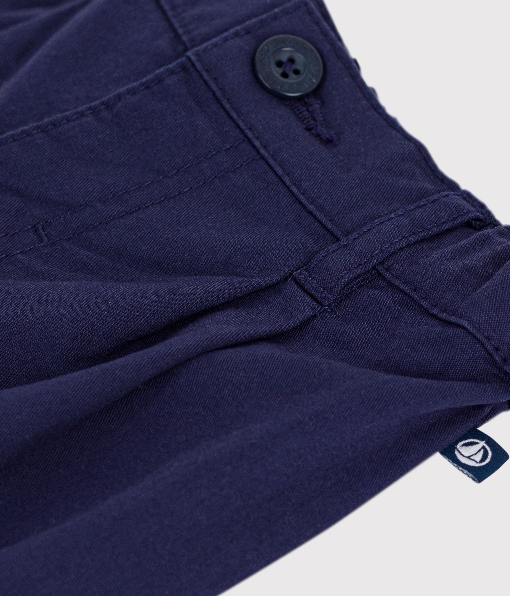 Babies' plain twill trousers