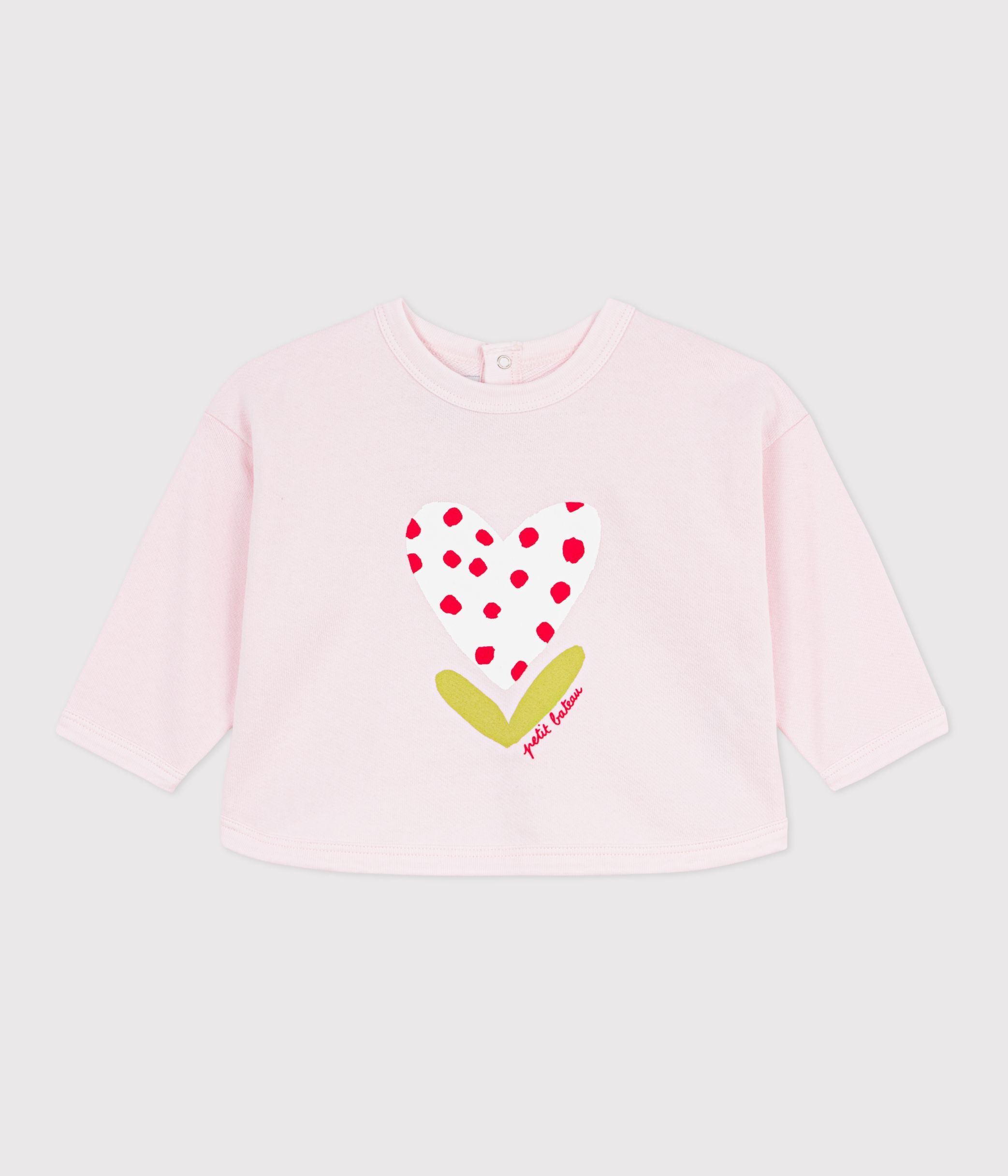 Baby cotton hooded sweatshirt with patterns