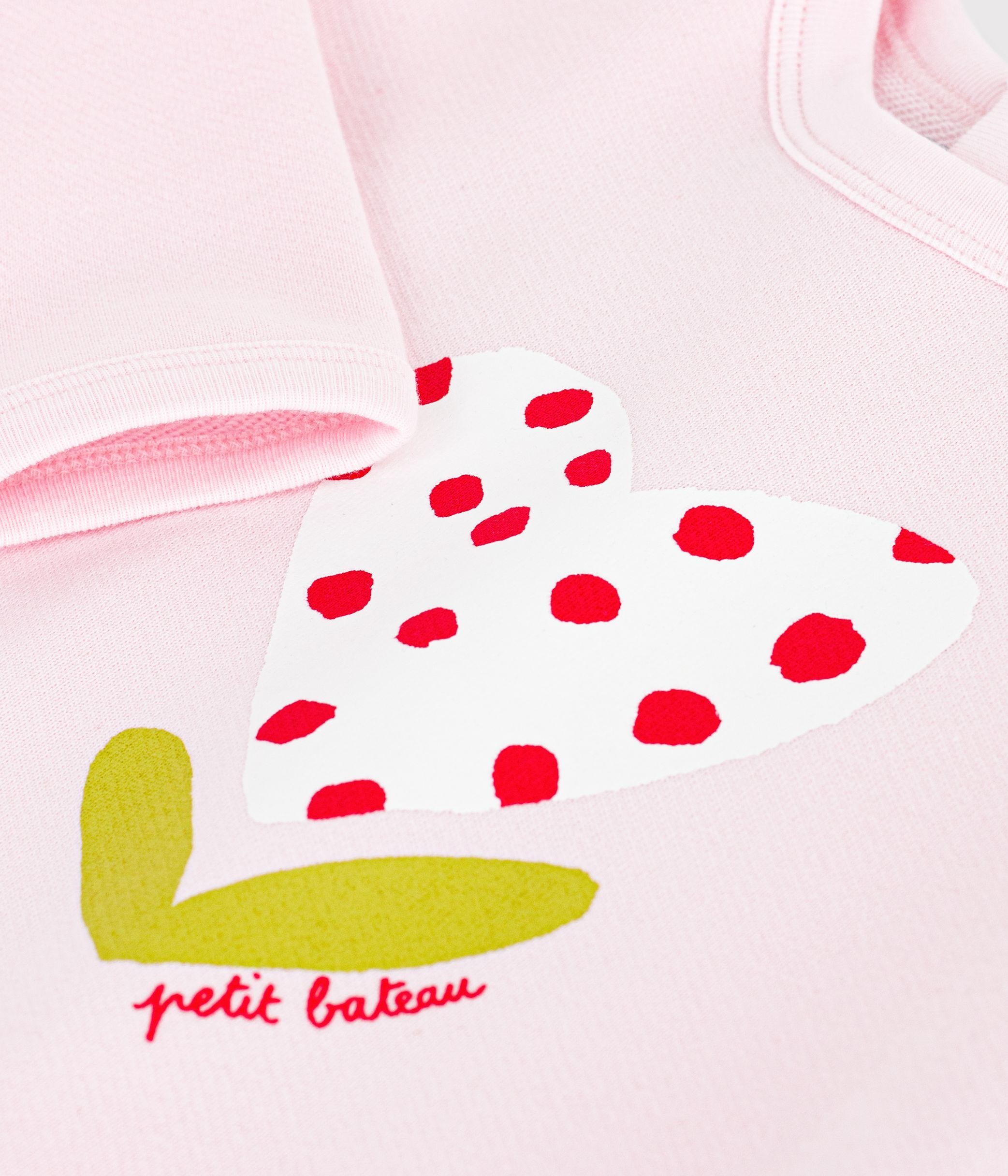 Baby cotton hooded sweatshirt with patterns