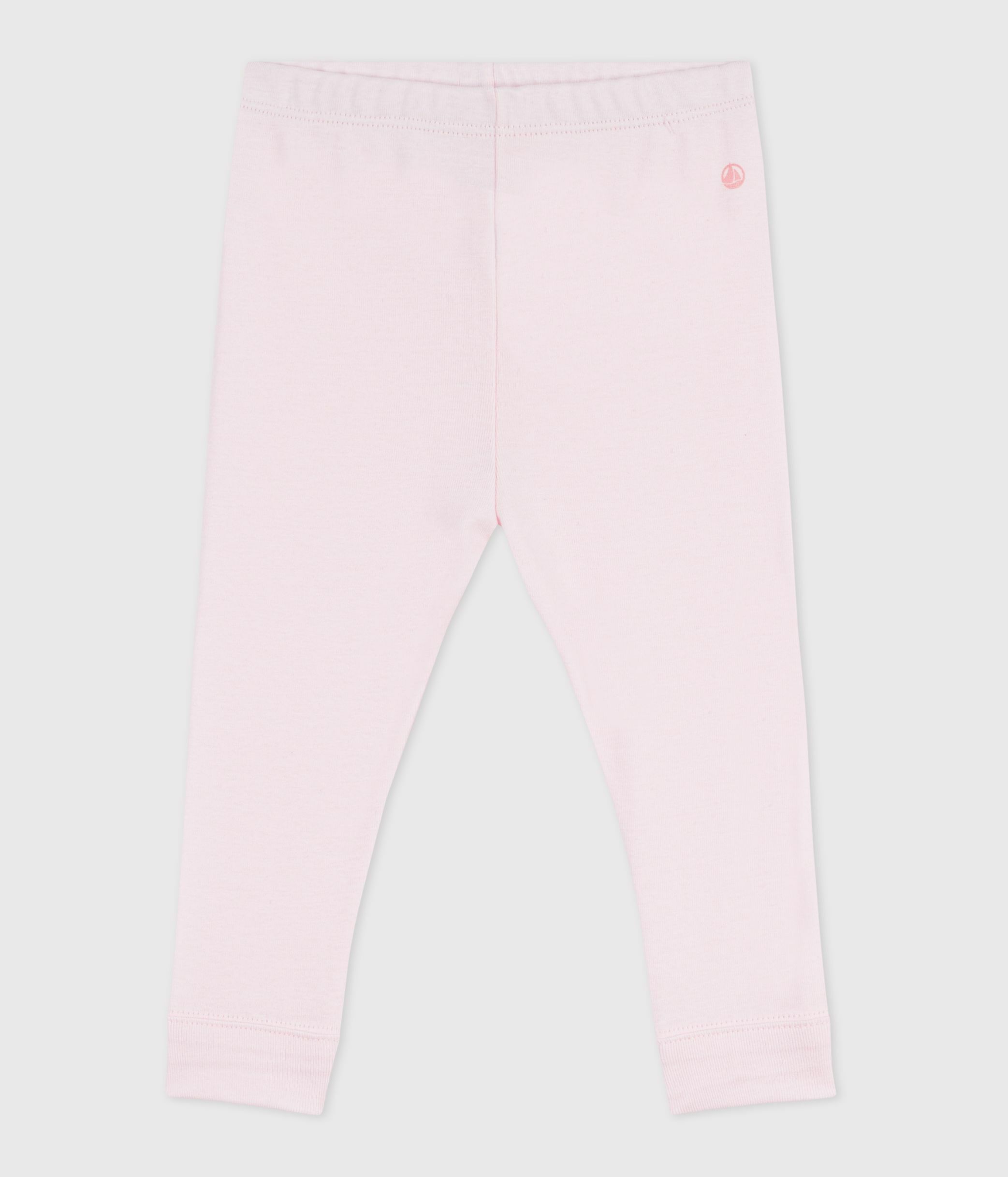 Babies' plain cotton leggings